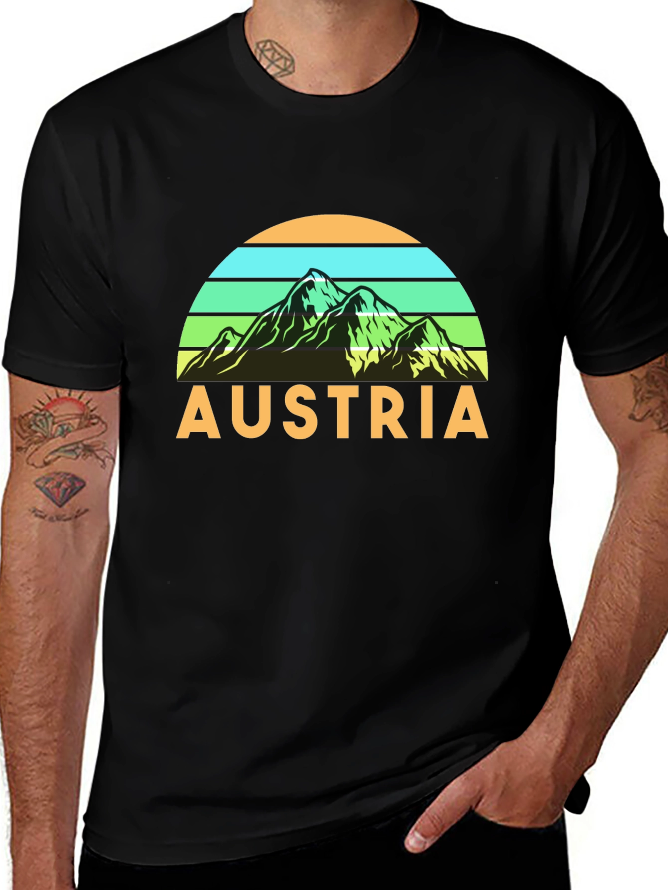 Austria Mountain Graphic T-Shirt