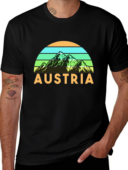 Austria Mountain Graphic T-Shirt