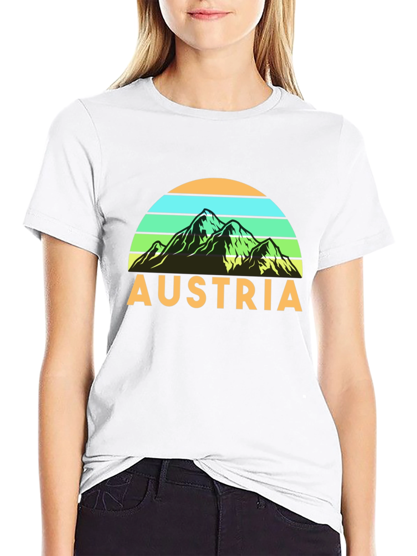 Austria Mountain Graphic T-Shirt