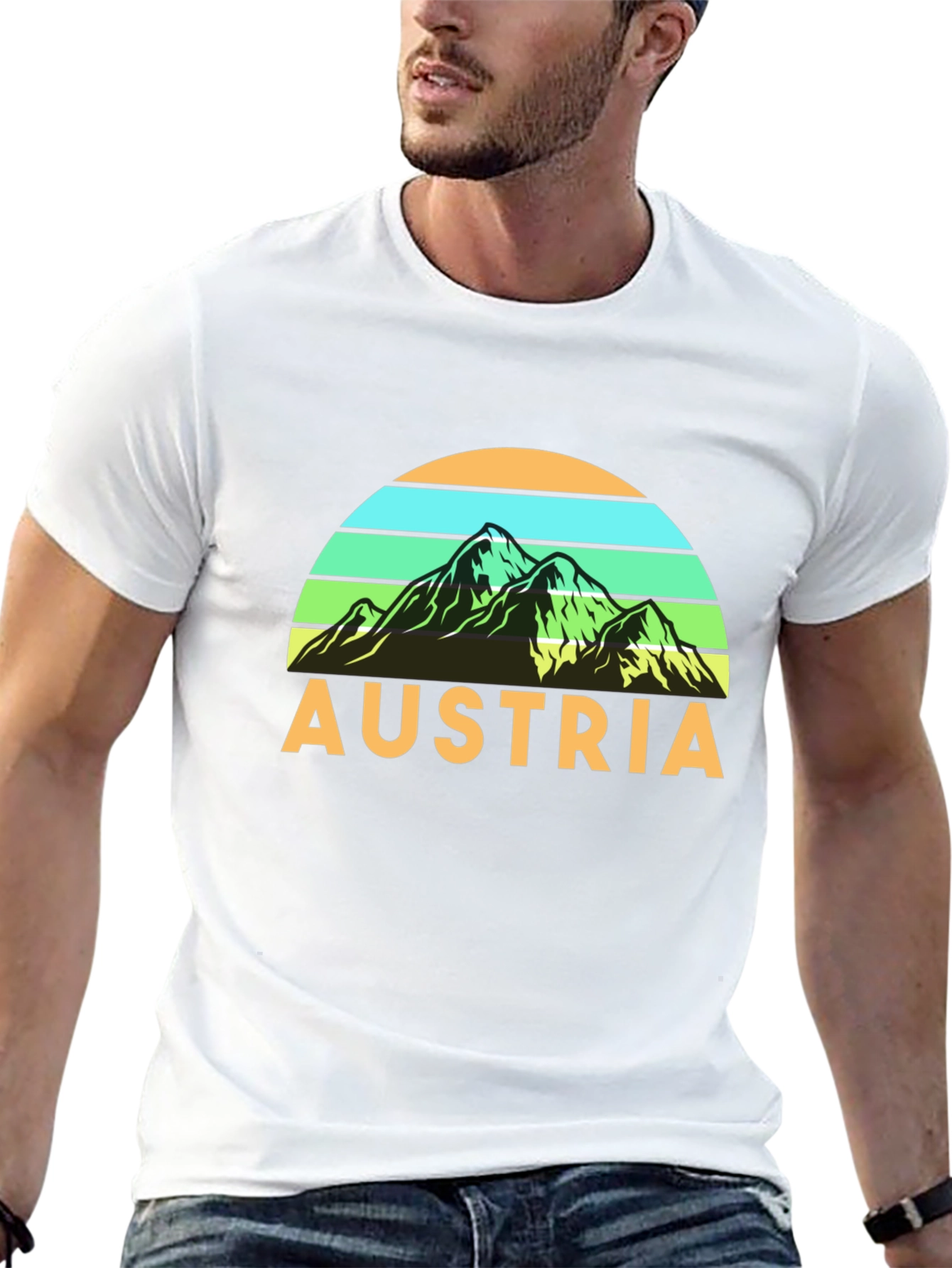 Austria Mountain Graphic T-Shirt