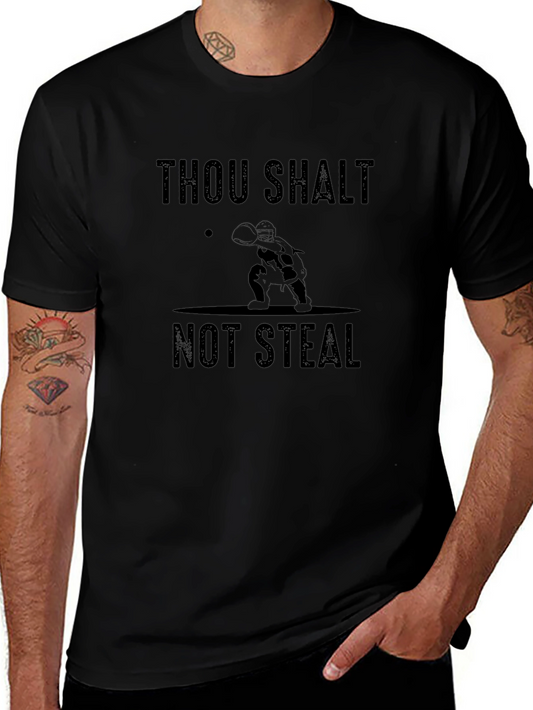 Thou Shalt Not Steal Black T-Shirt