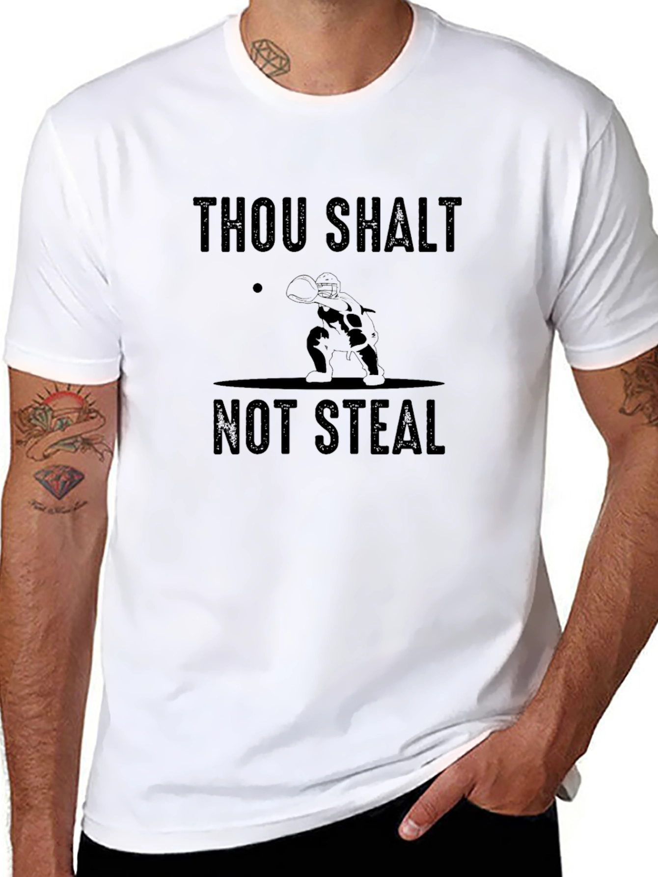 Thou Shalt Not Steal Black T-Shirt