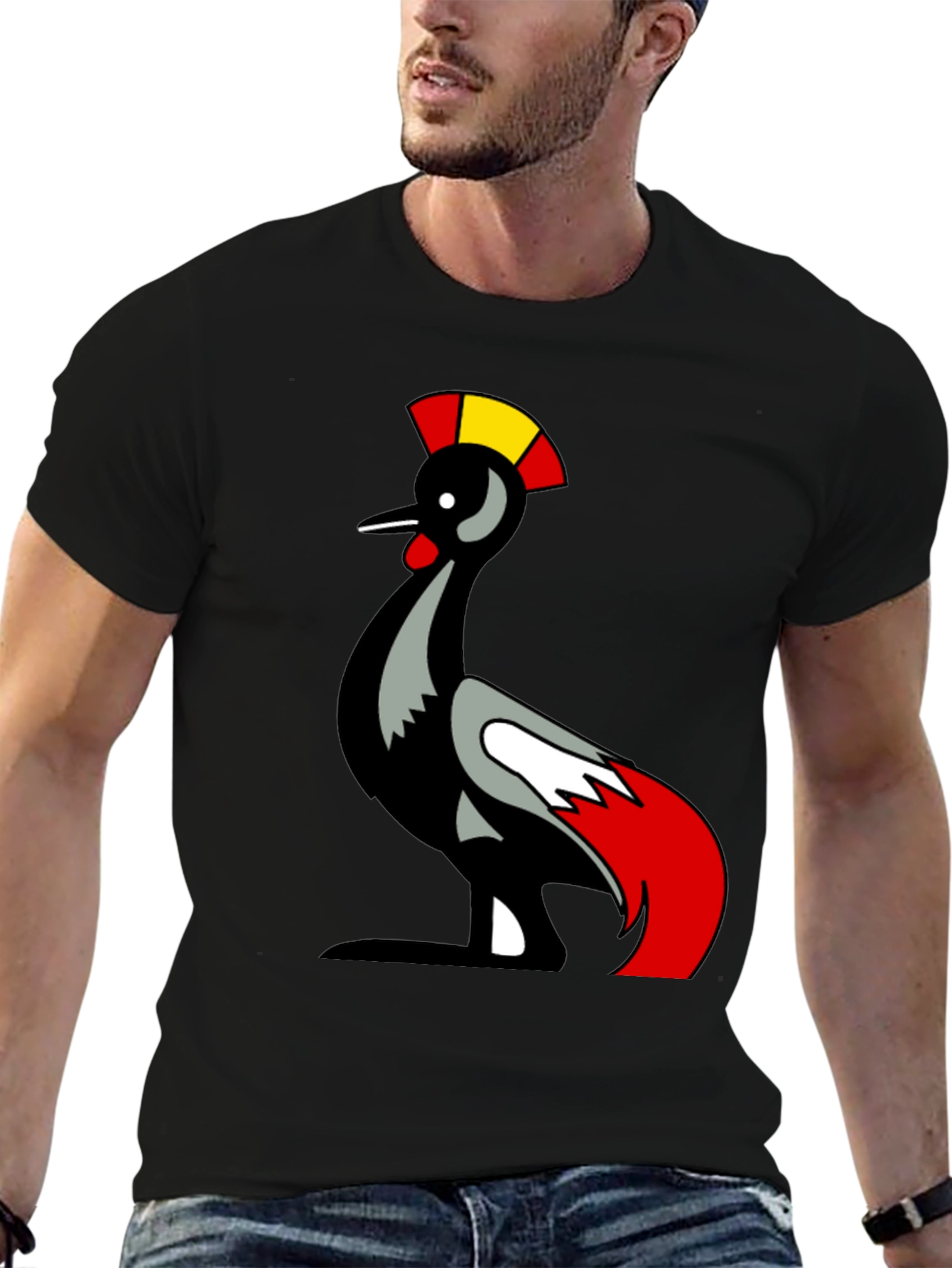 Unique Bird Graphic T-Shirt