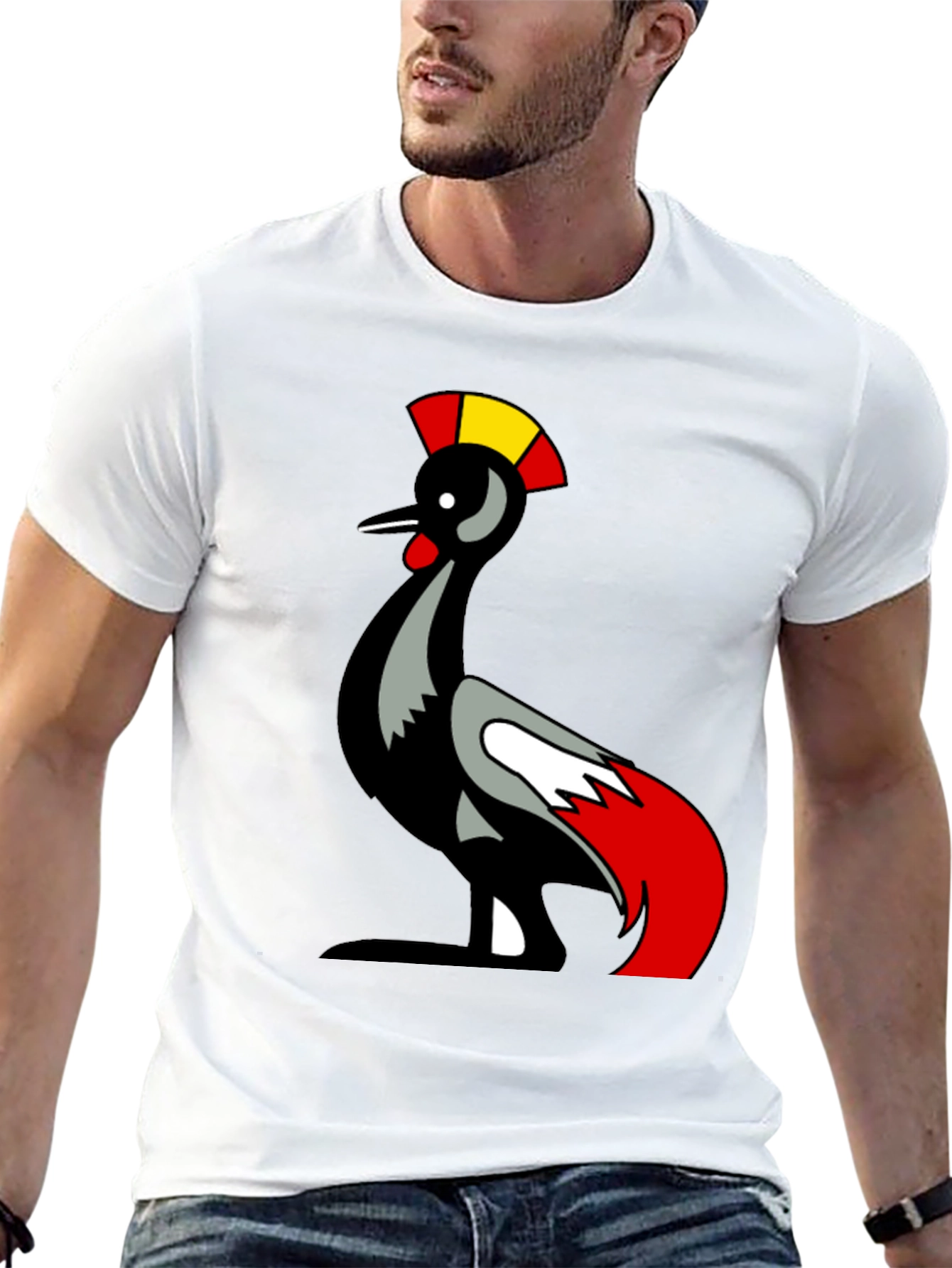 Unique Bird Graphic T-Shirt