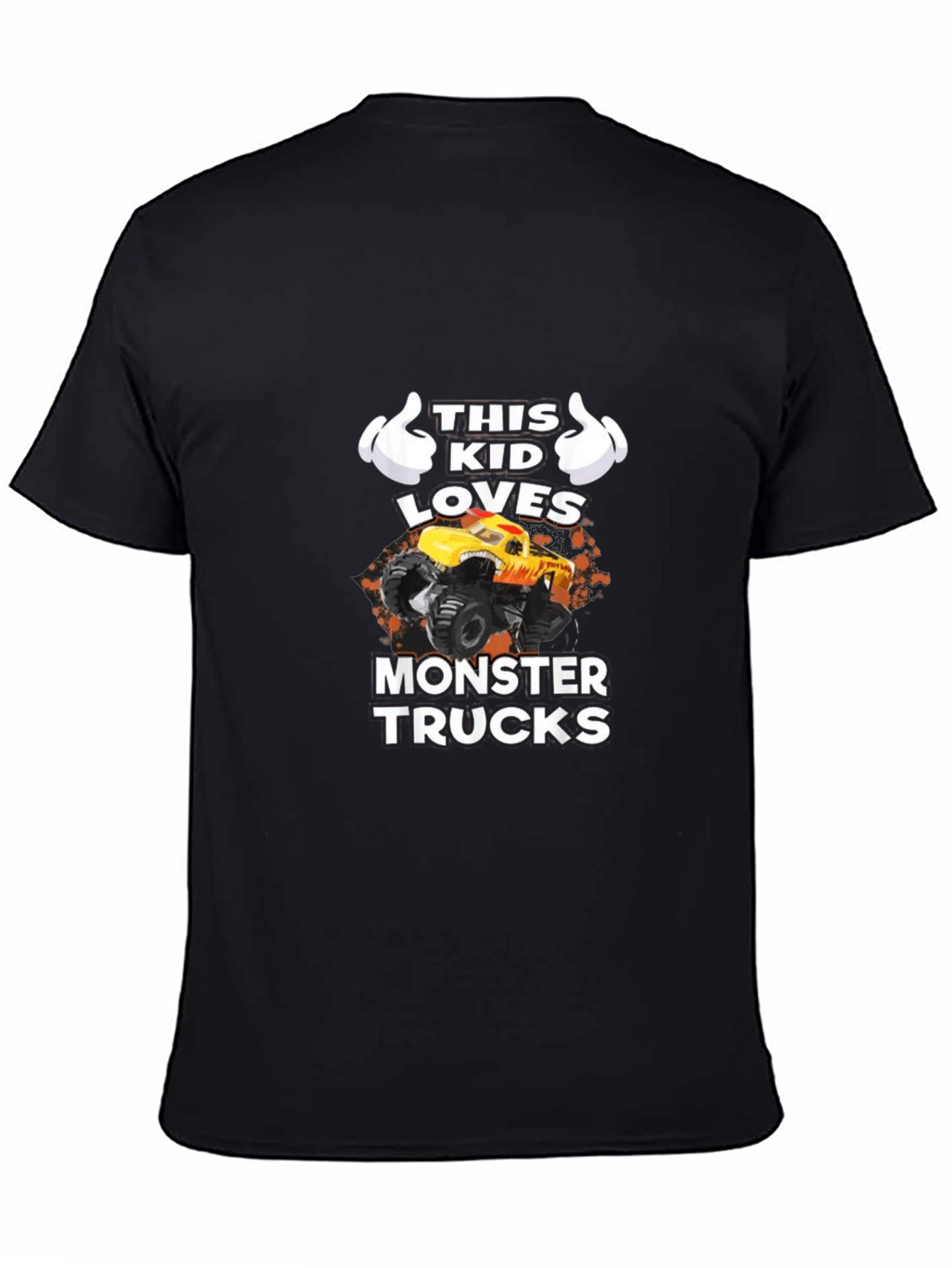This Kid Loves Monster Trucks Graphic T-Shirt