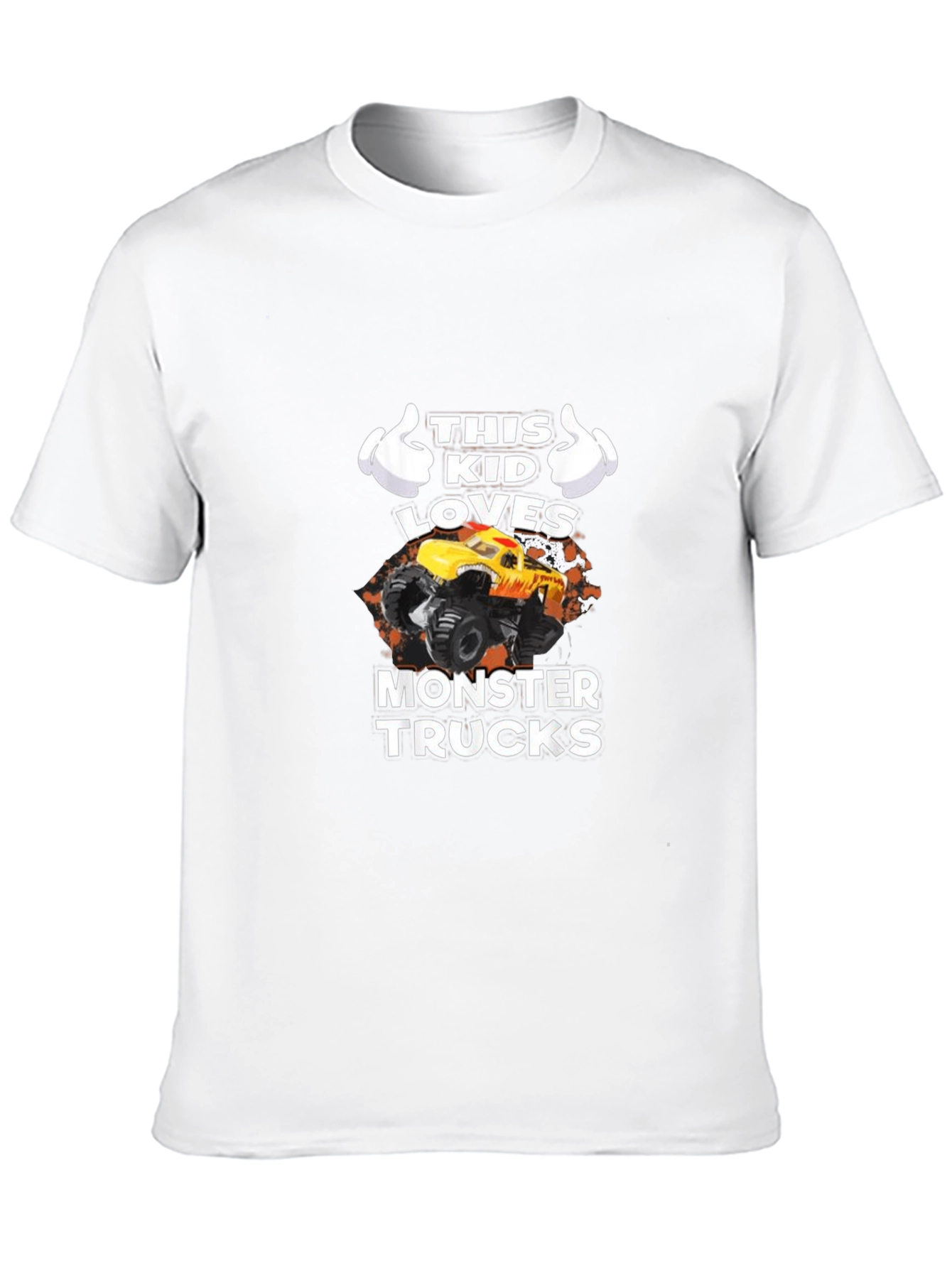 This Kid Loves Monster Trucks Graphic T-Shirt