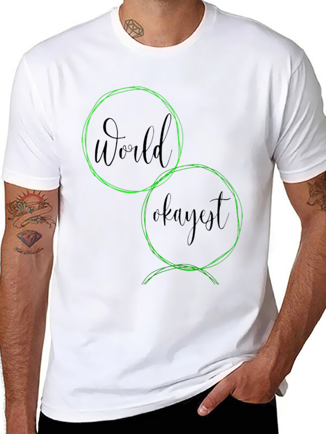 World Okayest Graphic T-Shirt - Casual Wear