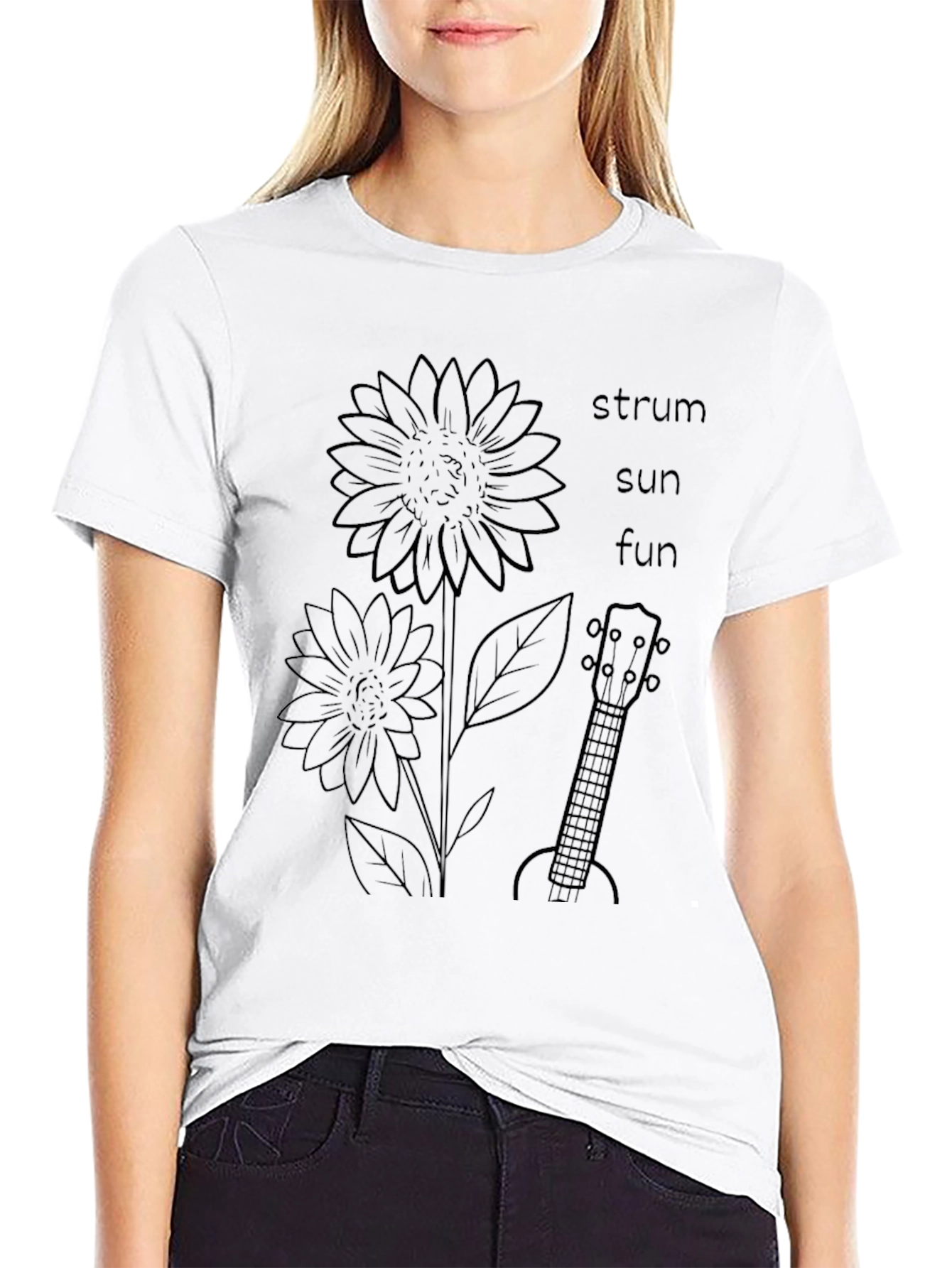 Strum Sun Fun Sunflower Graphic Tee