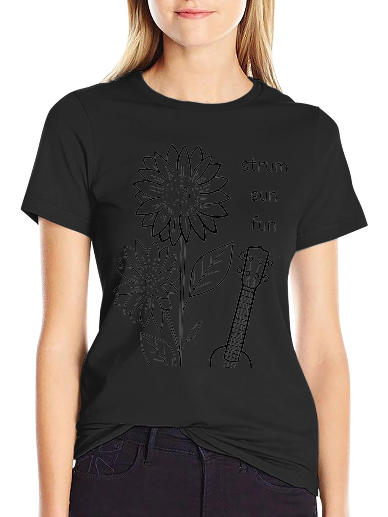 Strum Sun Fun Sunflower Graphic Tee