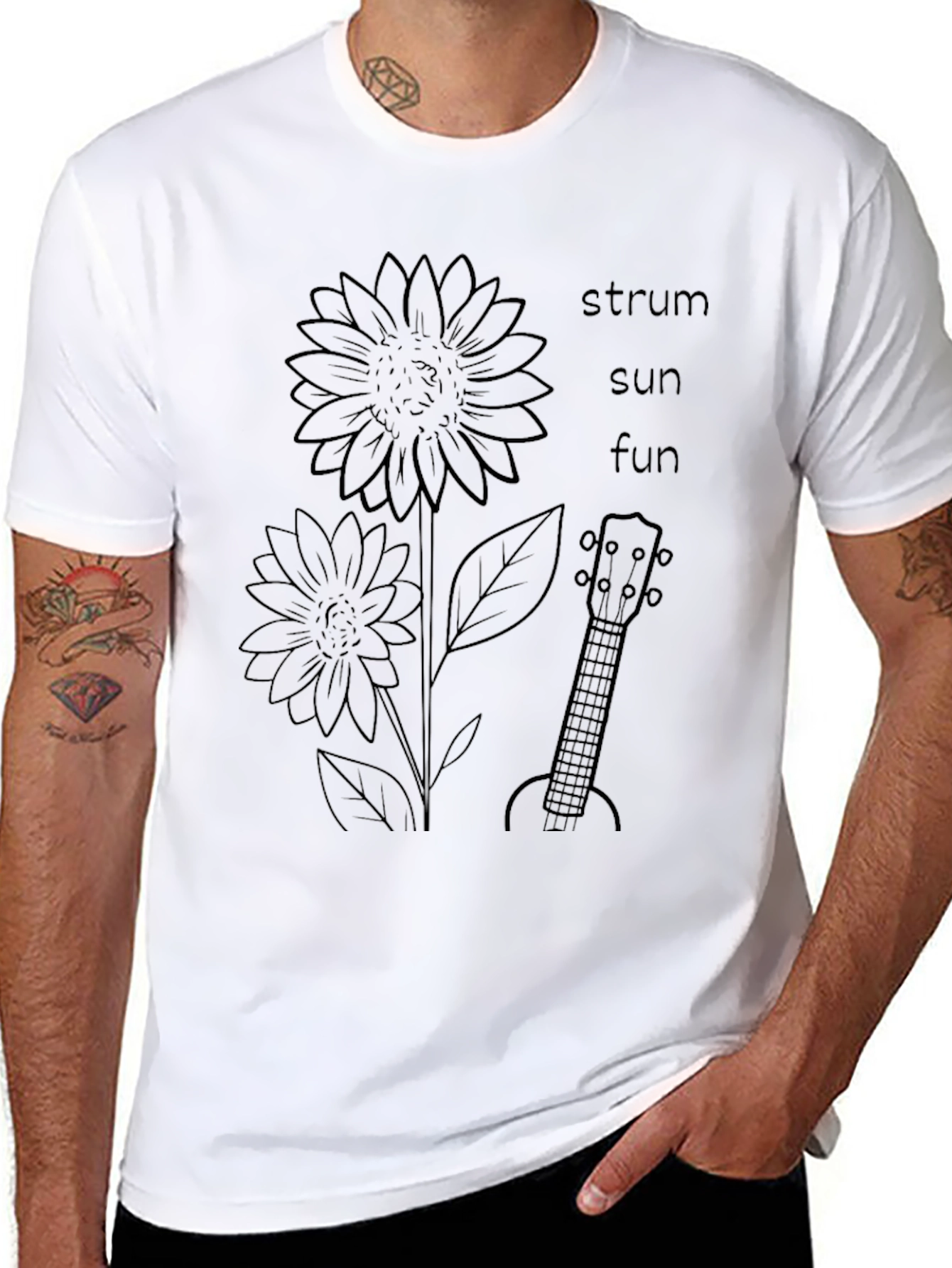 Strum Sun Fun Sunflower Graphic Tee