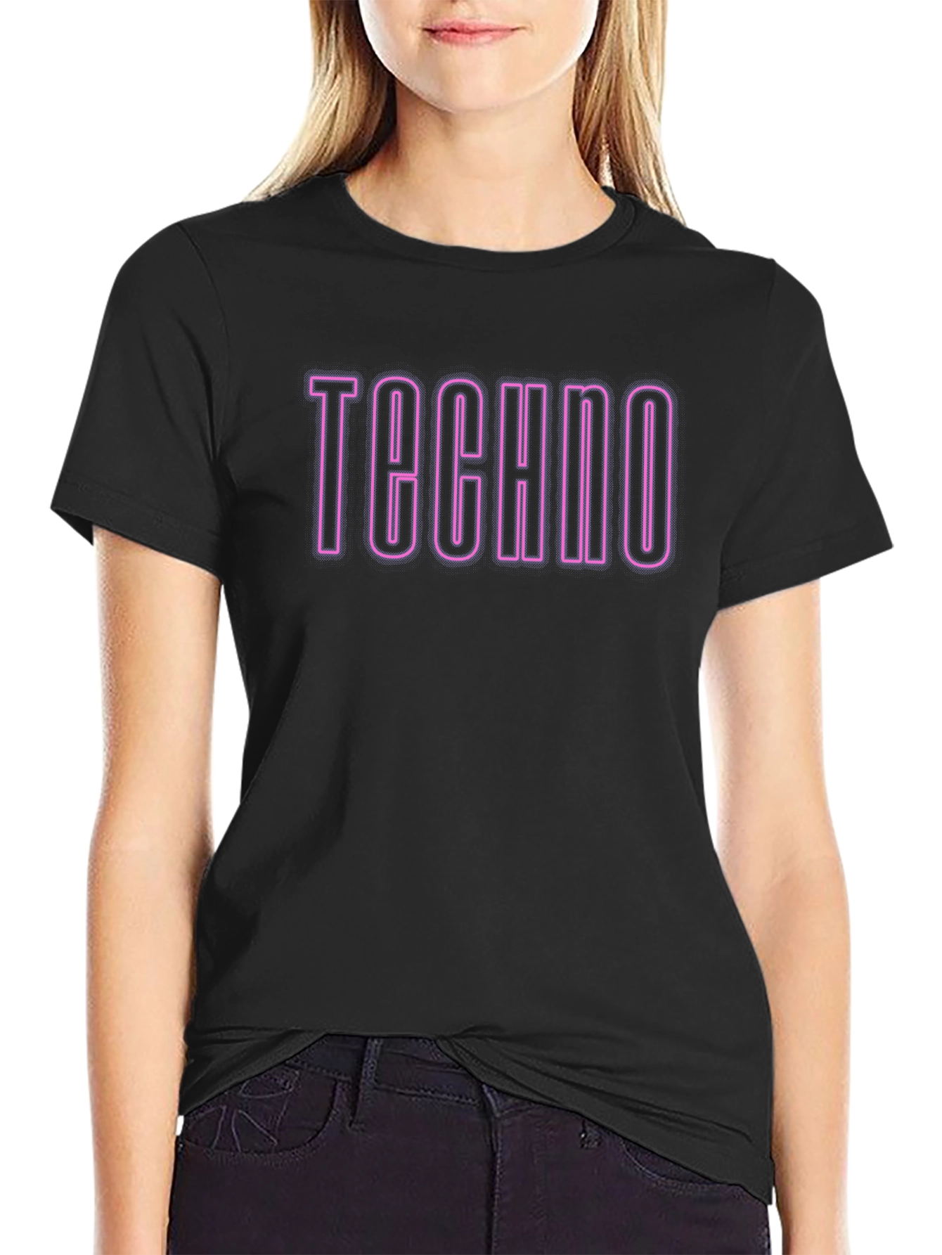 Techno T-Shirt - Neon Style Graphic Tee