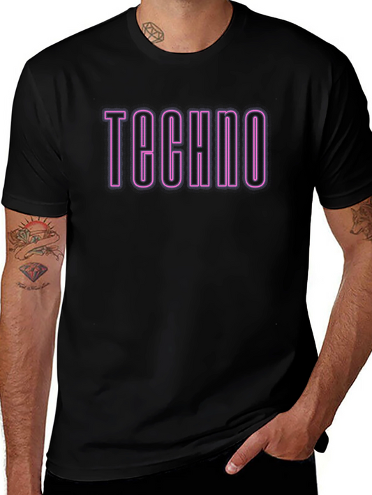 Techno T-Shirt - Neon Style Graphic Tee