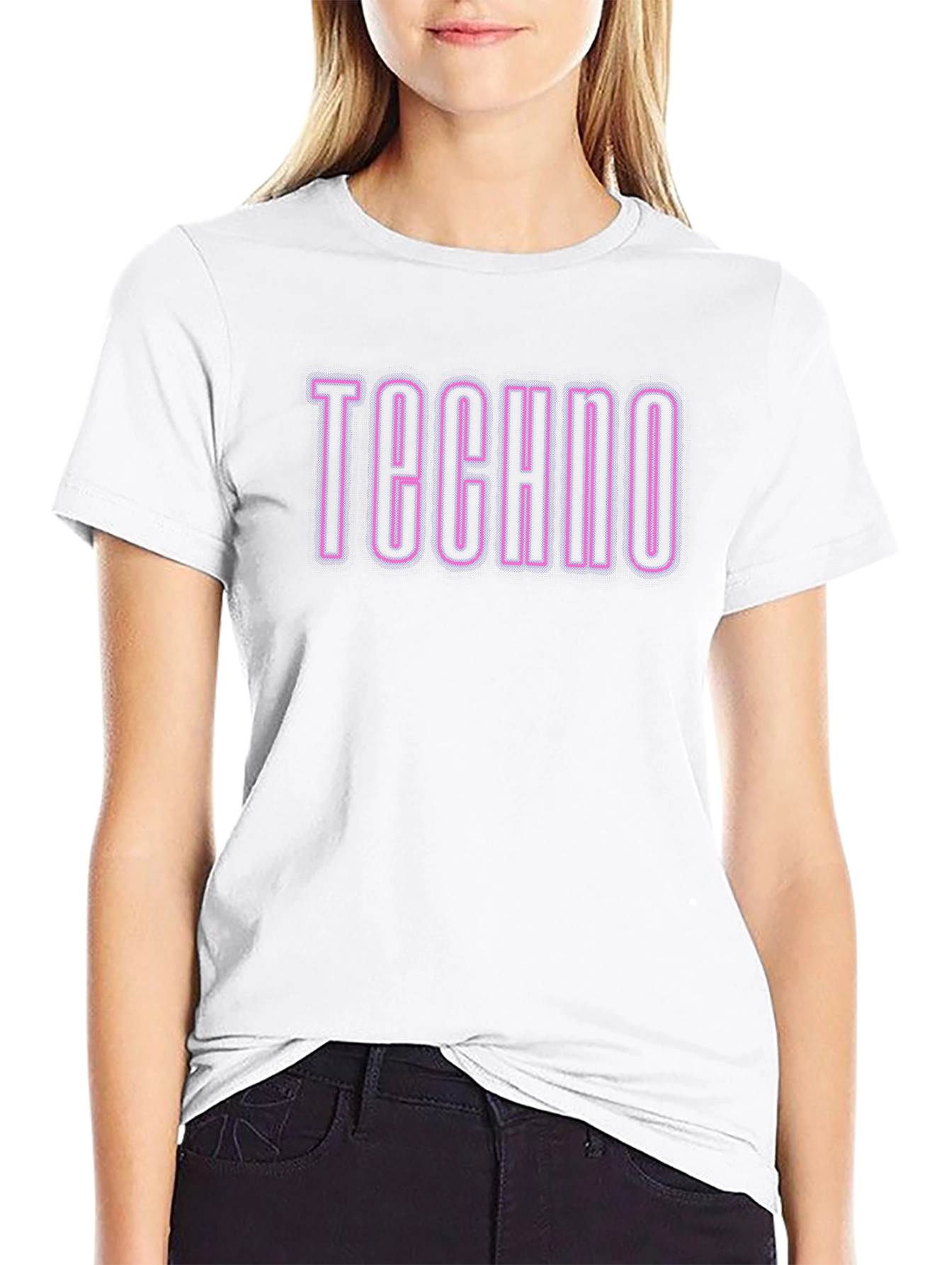 Techno T-Shirt - Neon Style Graphic Tee