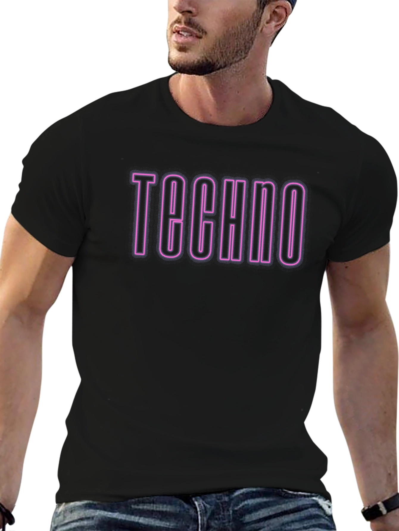 Techno T-Shirt - Neon Style Graphic Tee