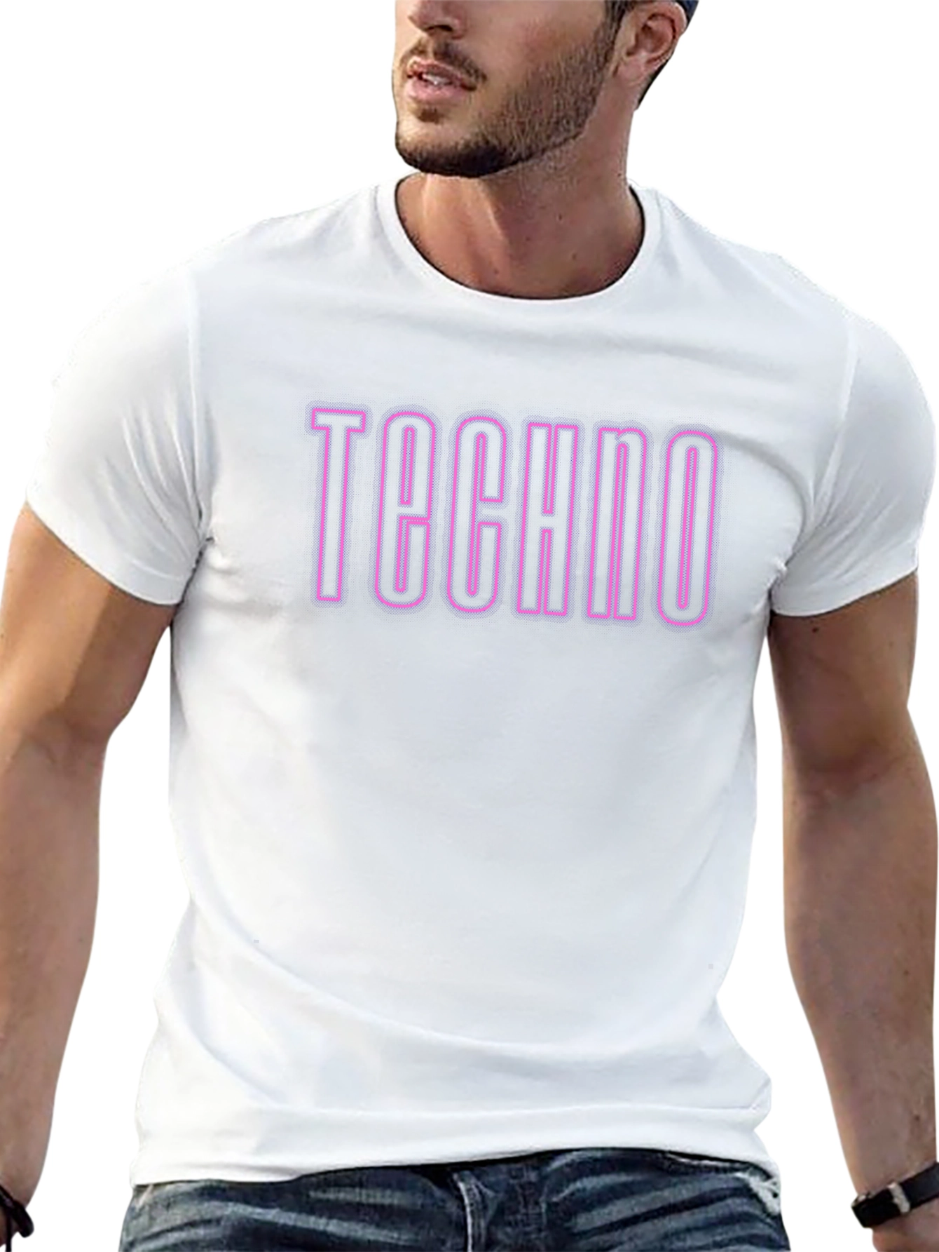 Techno T-Shirt - Neon Style Graphic Tee