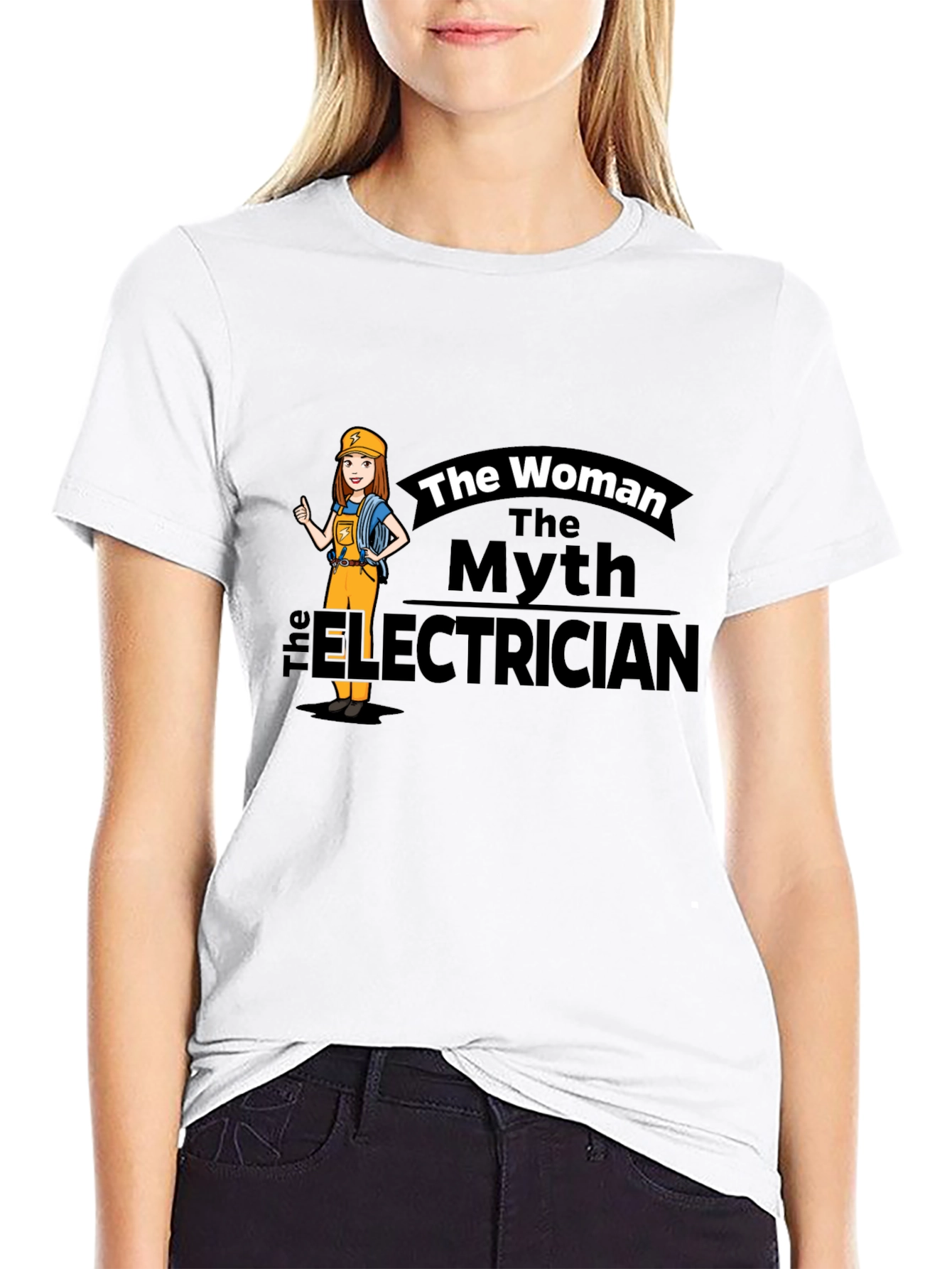 The Woman The Myth The Electrician T-Shirt