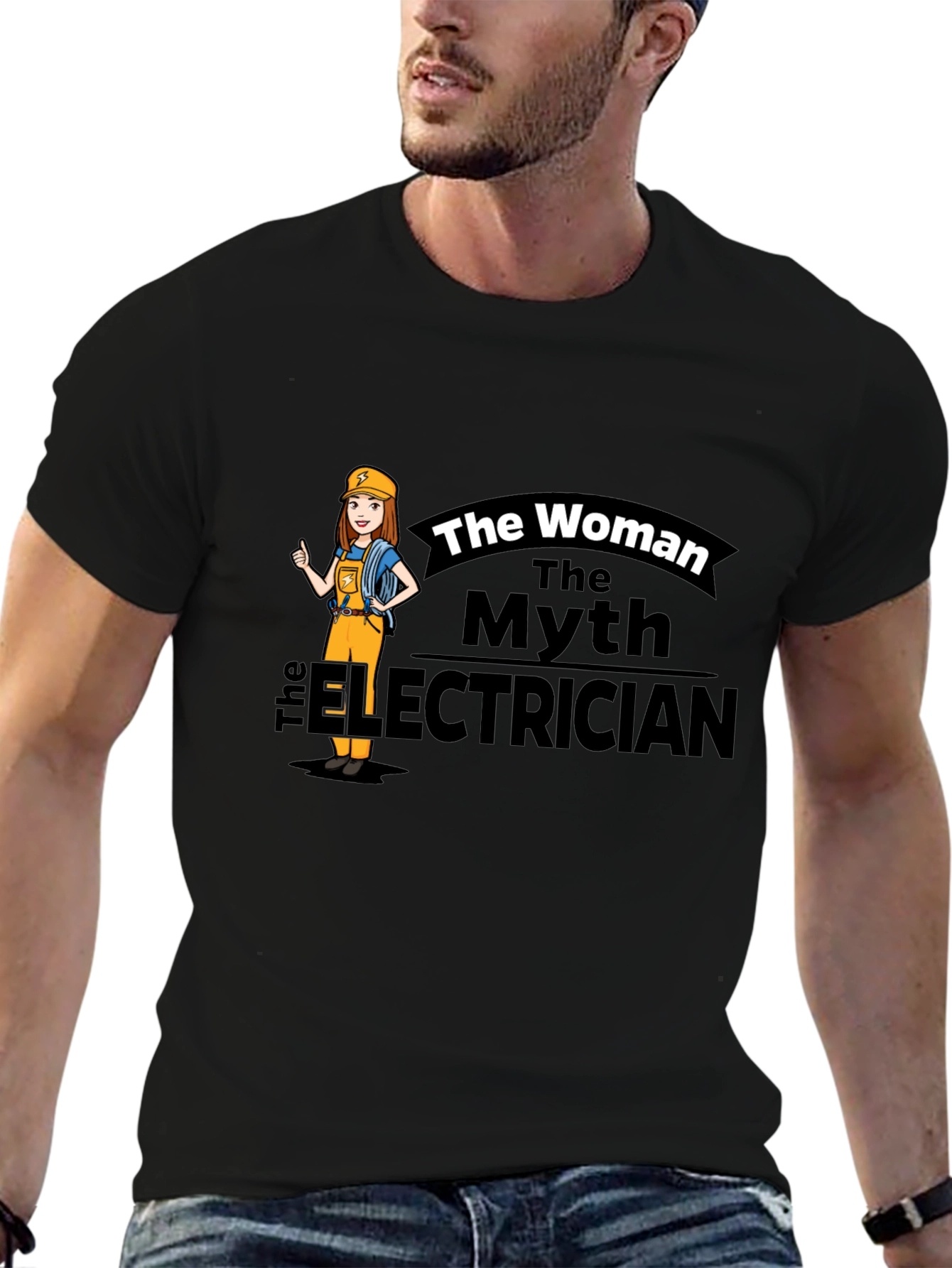 The Woman The Myth The Electrician T-Shirt