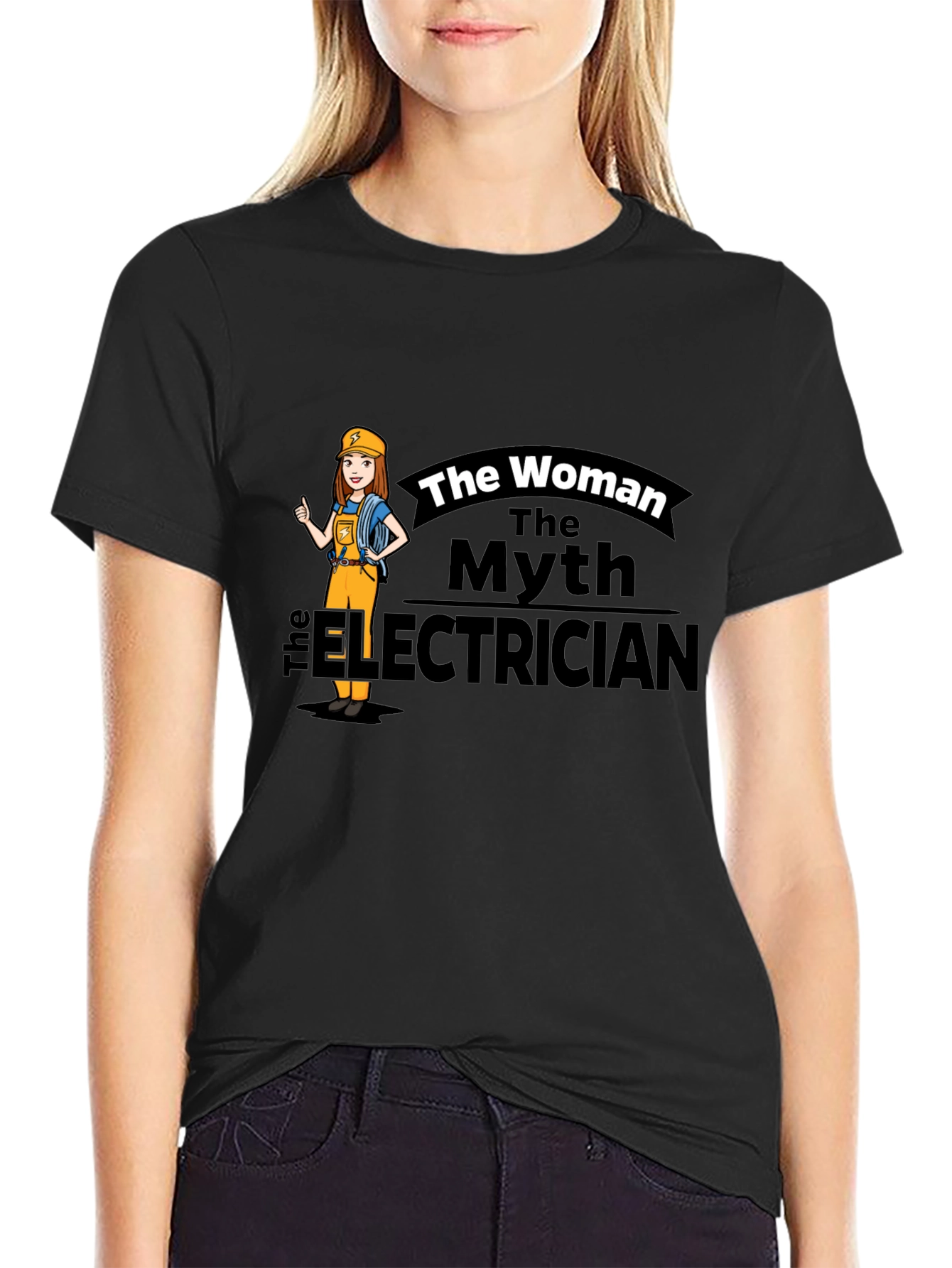 The Woman The Myth The Electrician T-Shirt