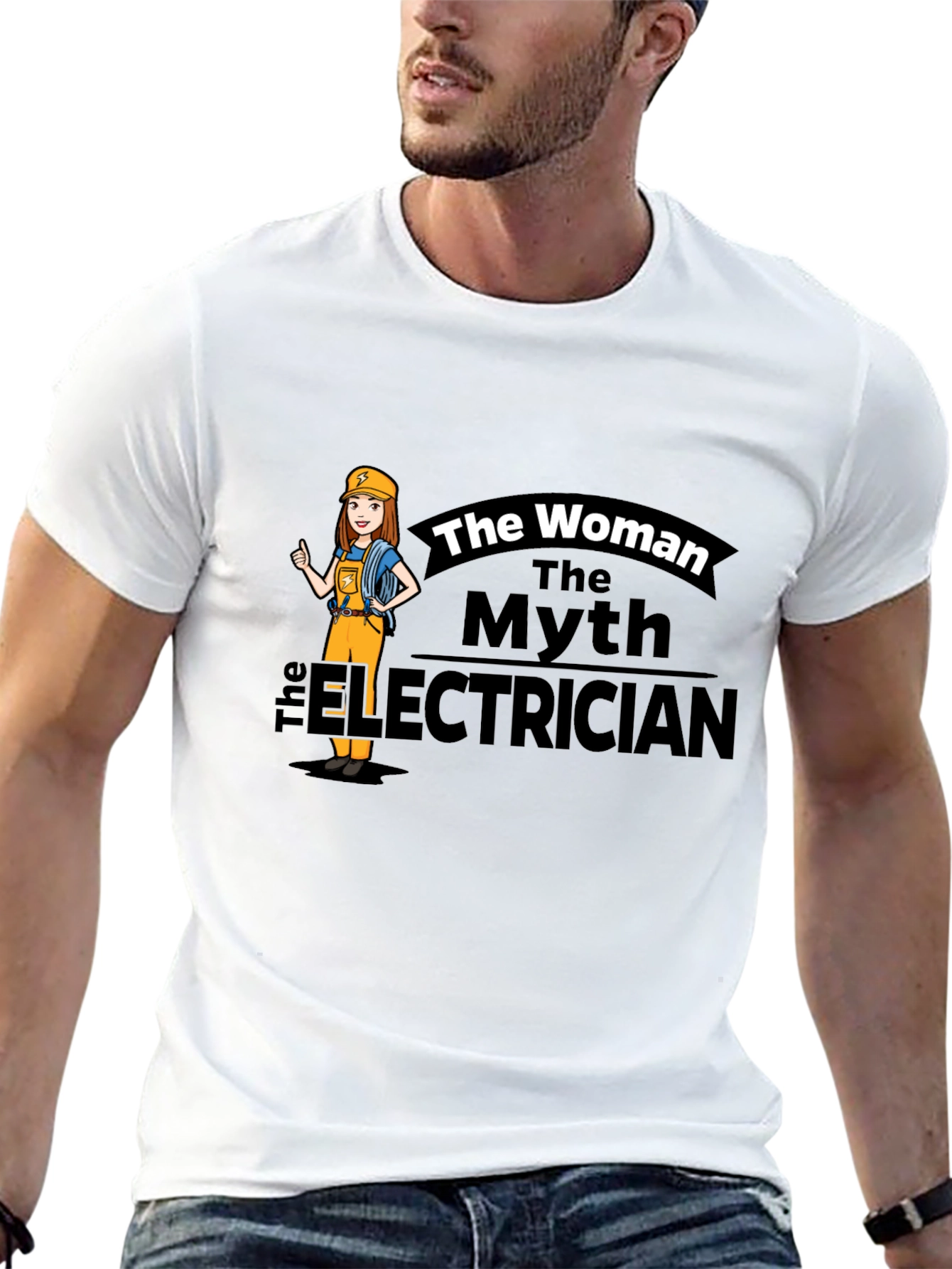 The Woman The Myth The Electrician T-Shirt
