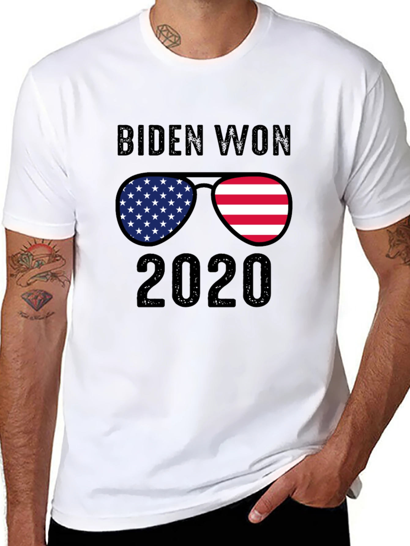 Biden Won 2020 Sunglasses T-Shirt