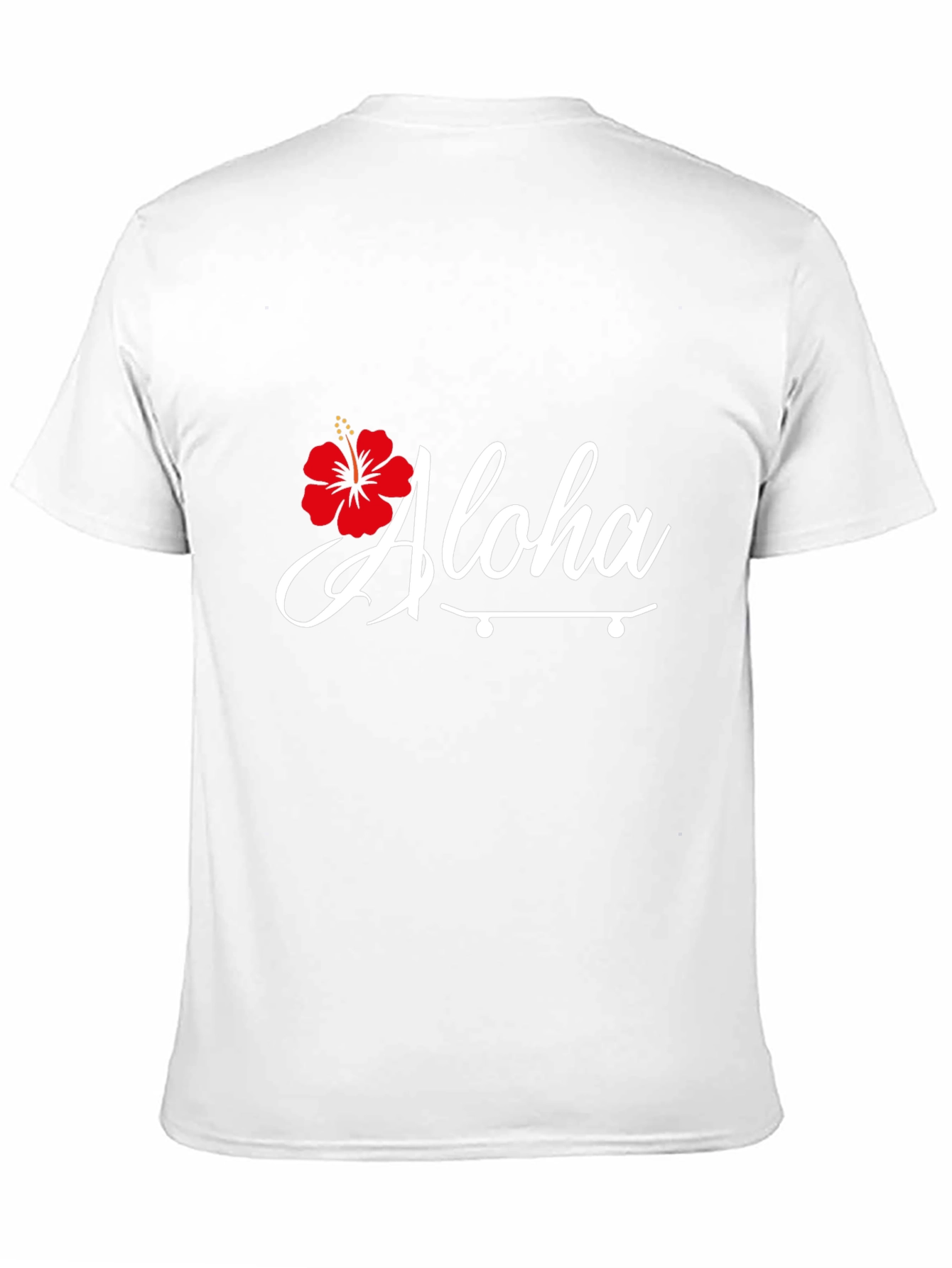 Aloha Hibiscus Skateboard Graphic Tee