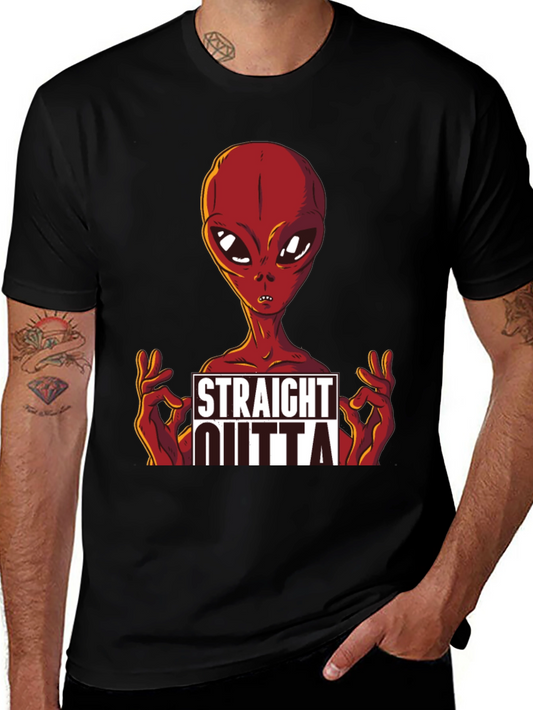 Straight Outta Space Alien Graphic Tee