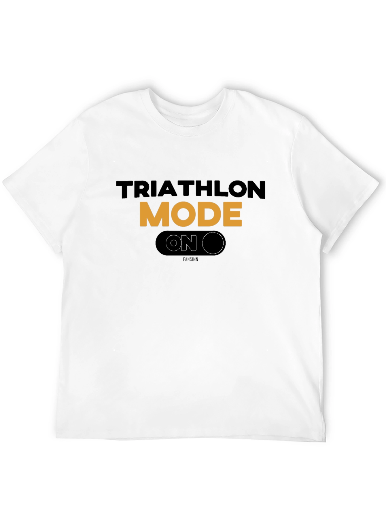 Triathlon Mode On Black T-Shirt