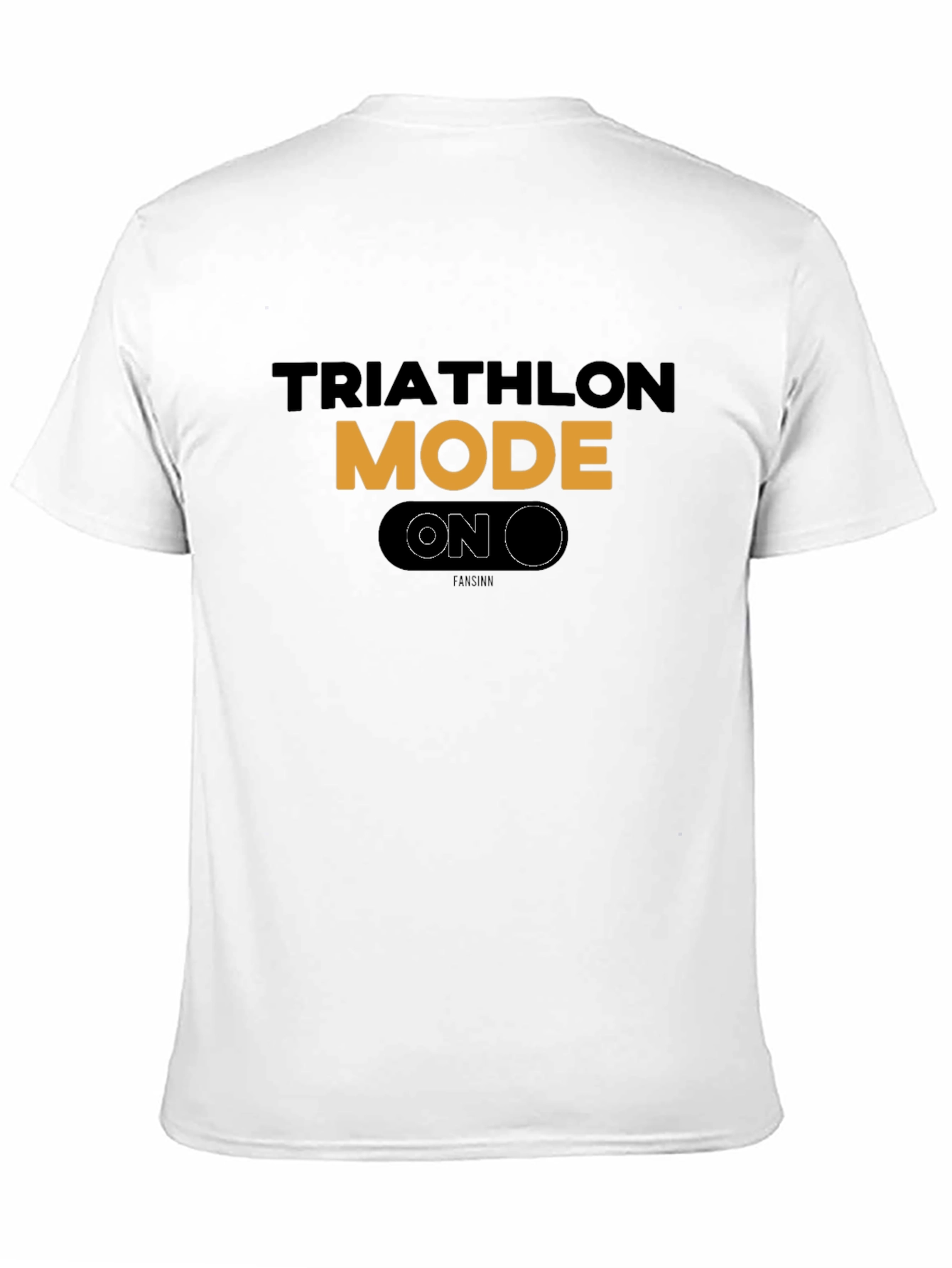 Triathlon Mode On Black T-Shirt