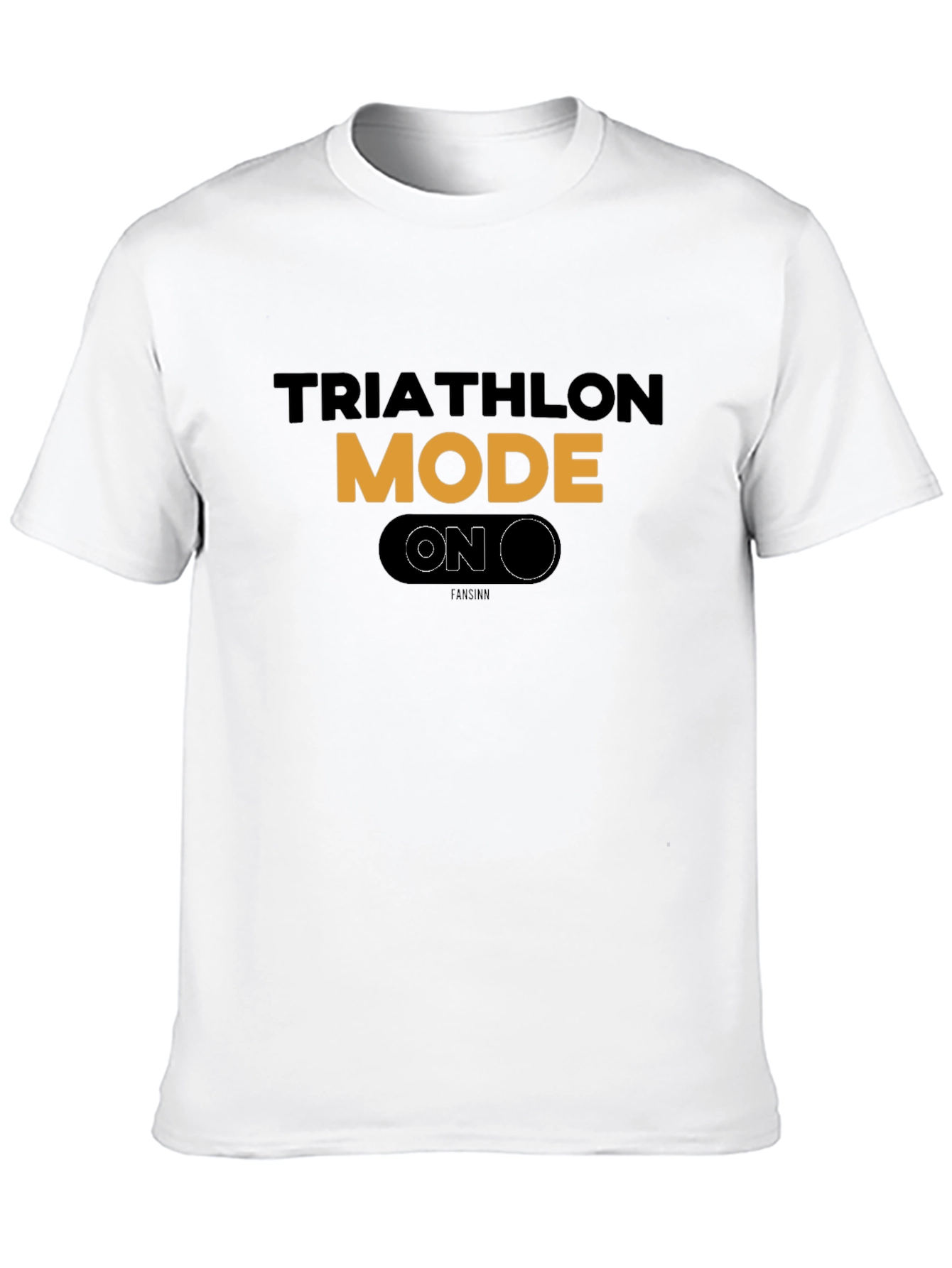 Triathlon Mode On Black T-Shirt