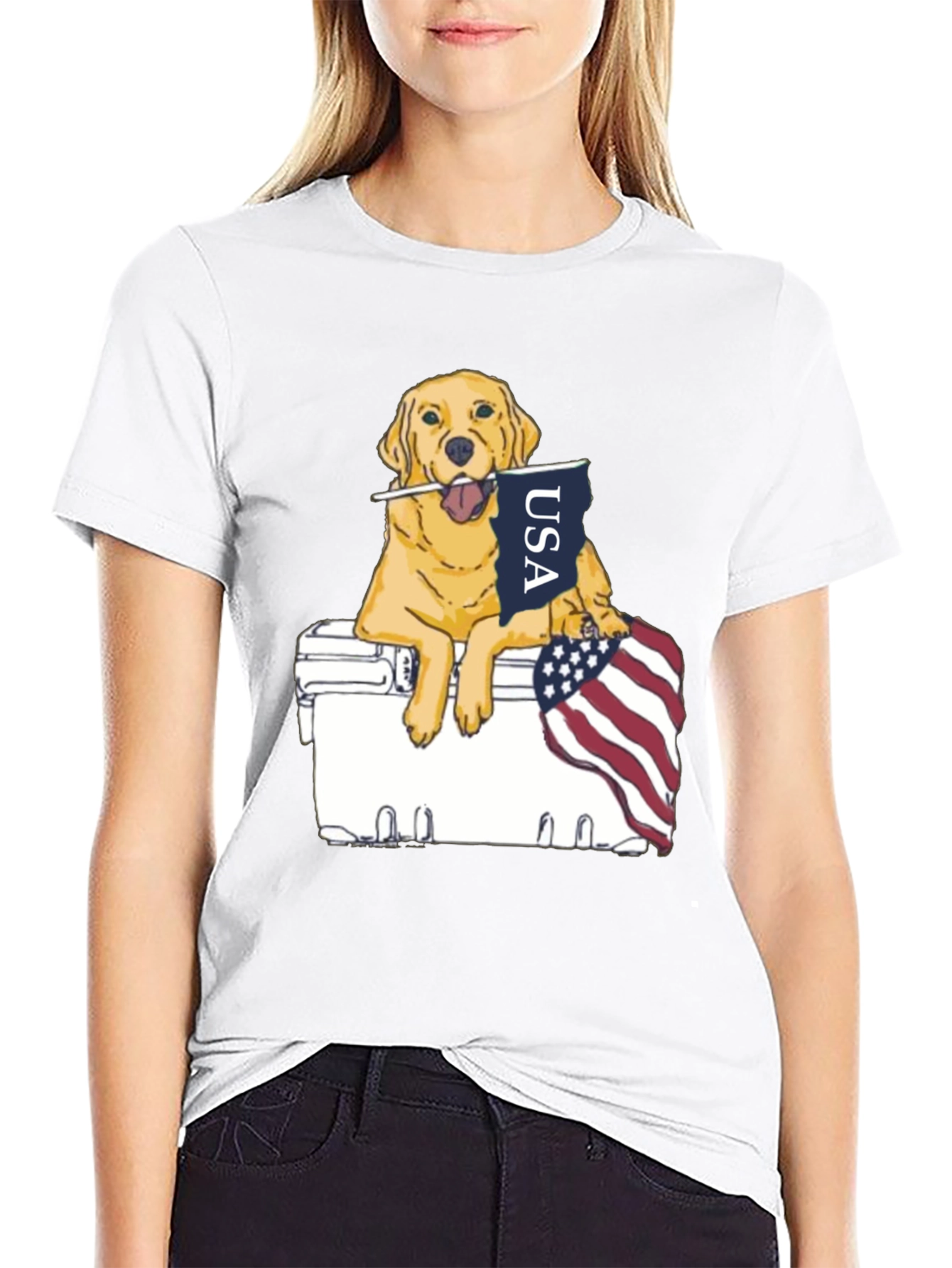 USA Dog Graphic Tee