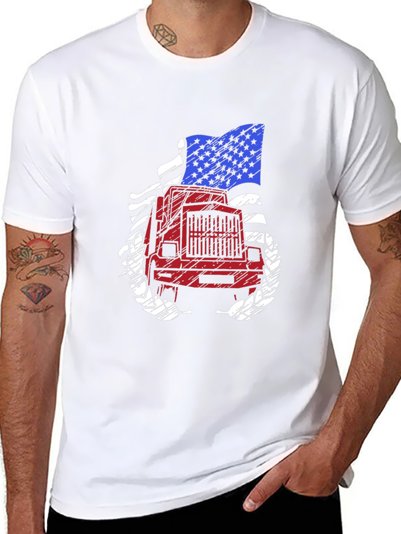 American Trucker Graphic T-Shirt