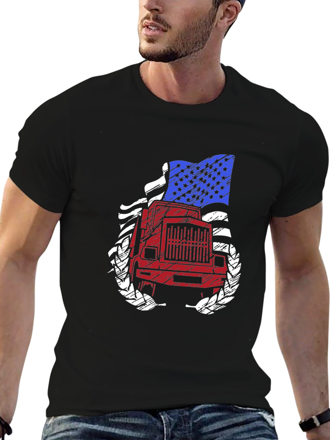 American Trucker Graphic T-Shirt