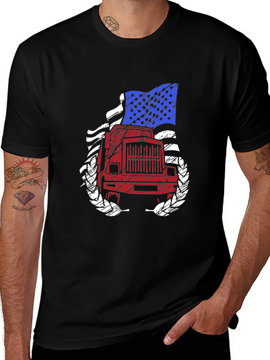 American Trucker Graphic T-Shirt