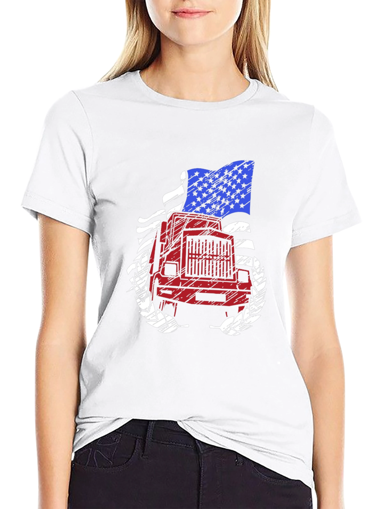 American Trucker Graphic T-Shirt