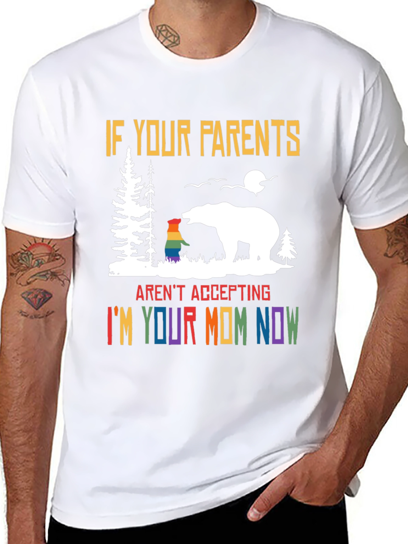Accepting Mom Pride T-Shirt LGBTQ
