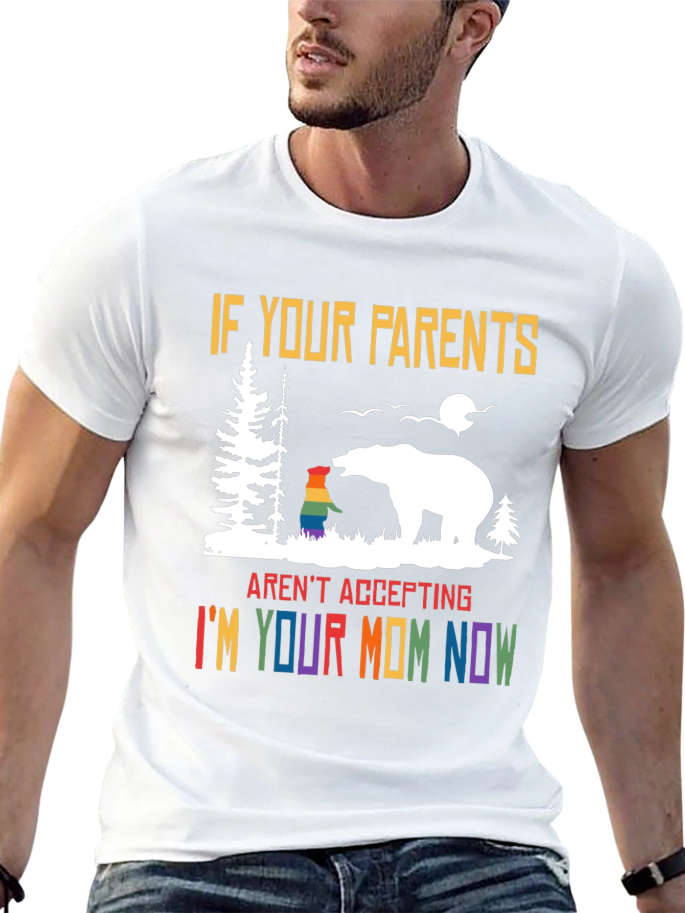 Accepting Mom Pride T-Shirt LGBTQ