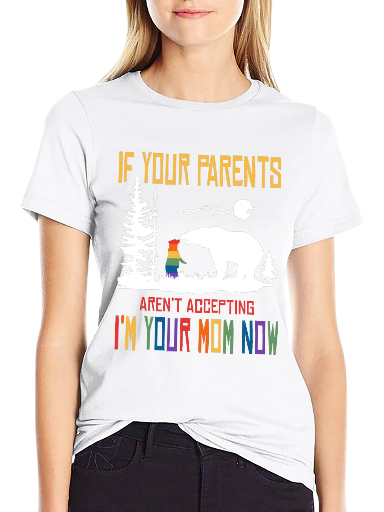 Accepting Mom Pride T-Shirt LGBTQ