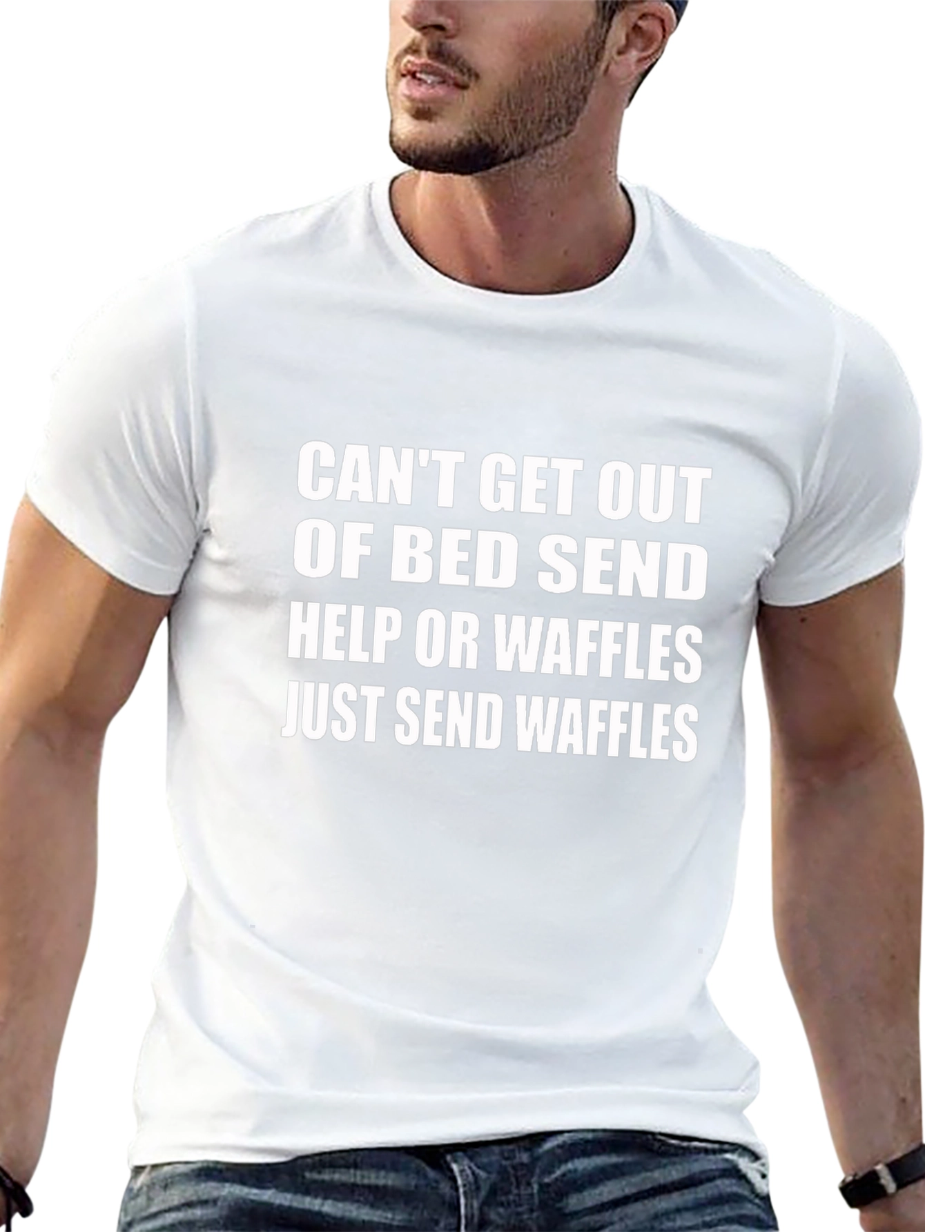 Waffles Please! Mens Graphic T-Shirt