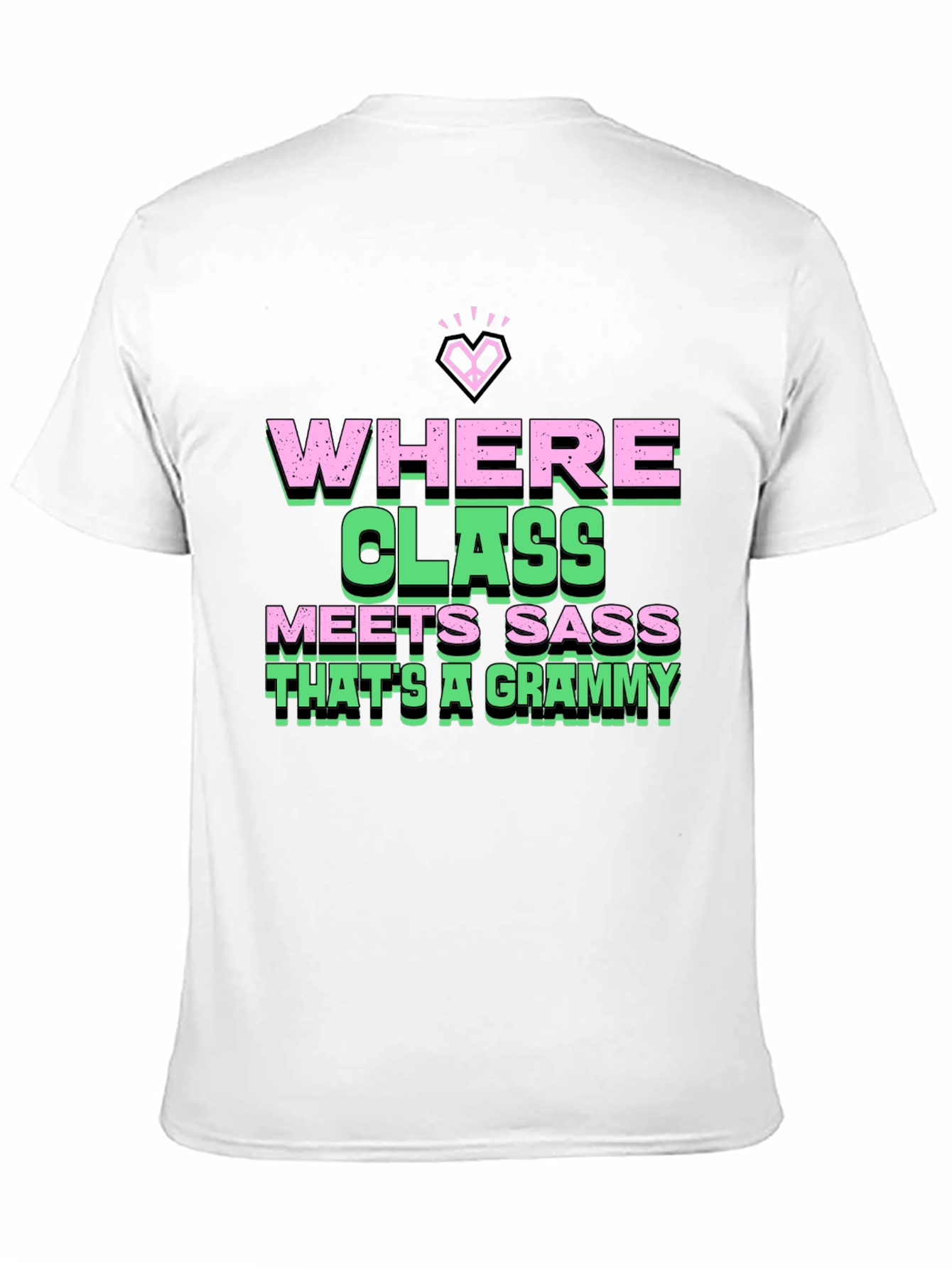 Where Class Meets Sass Black Graphic Tee