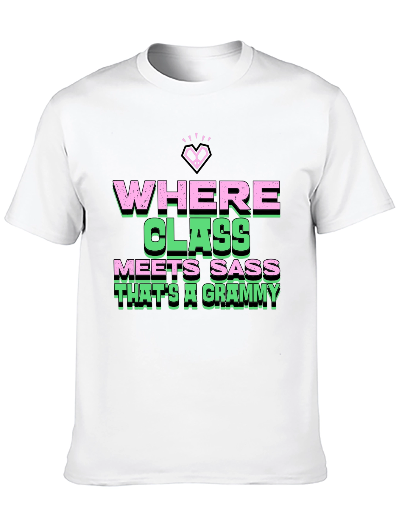 Where Class Meets Sass Black Graphic Tee