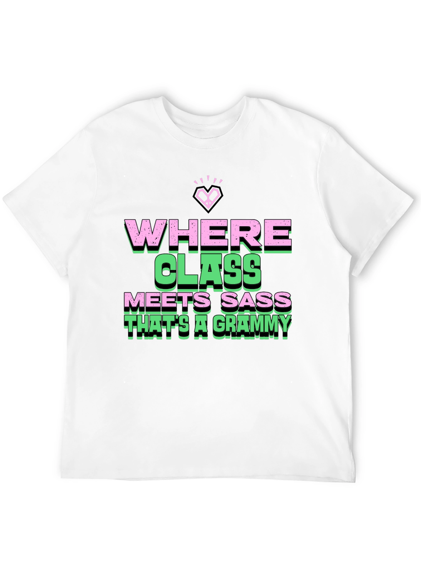 Where Class Meets Sass Black Graphic Tee