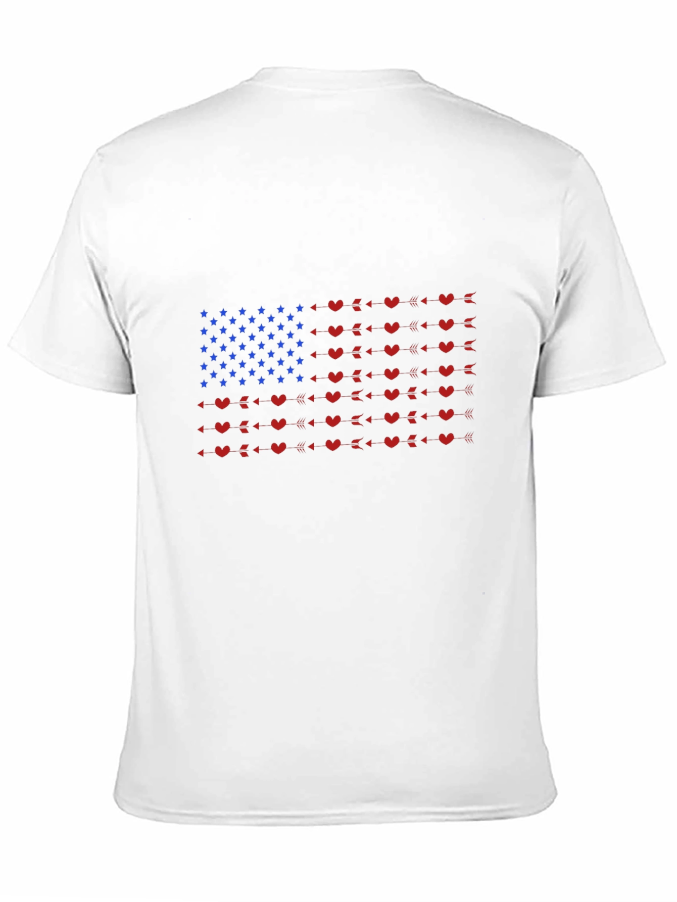 American Flag Heart Arrow Graphic Tee