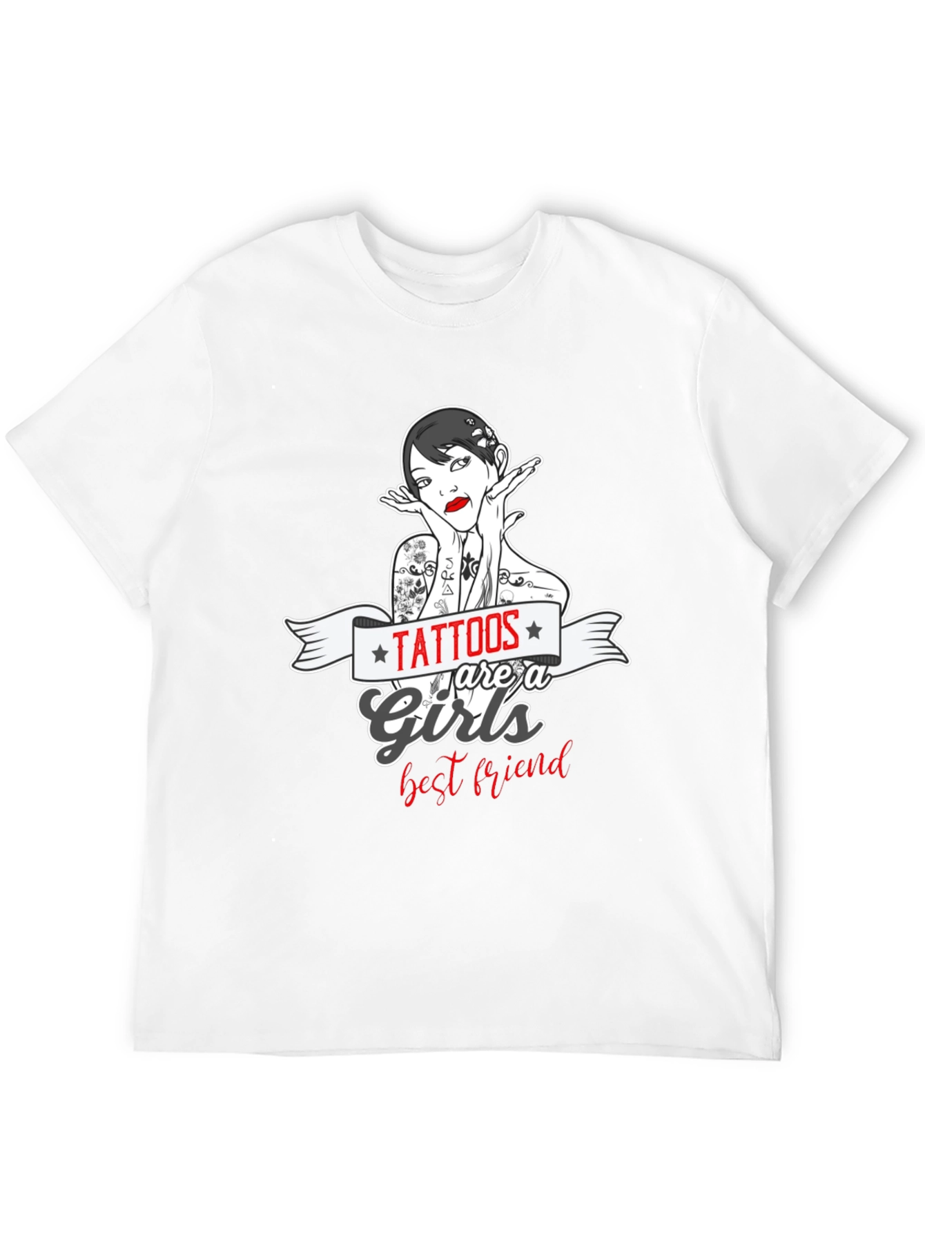 Tattoos Are a Girls Best Friend Graphic T-Shirt