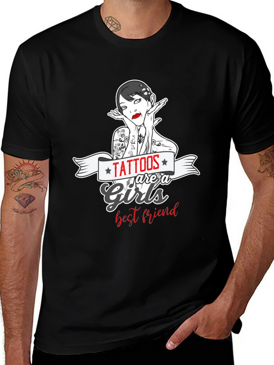 Tattoos Are a Girls Best Friend Graphic T-Shirt