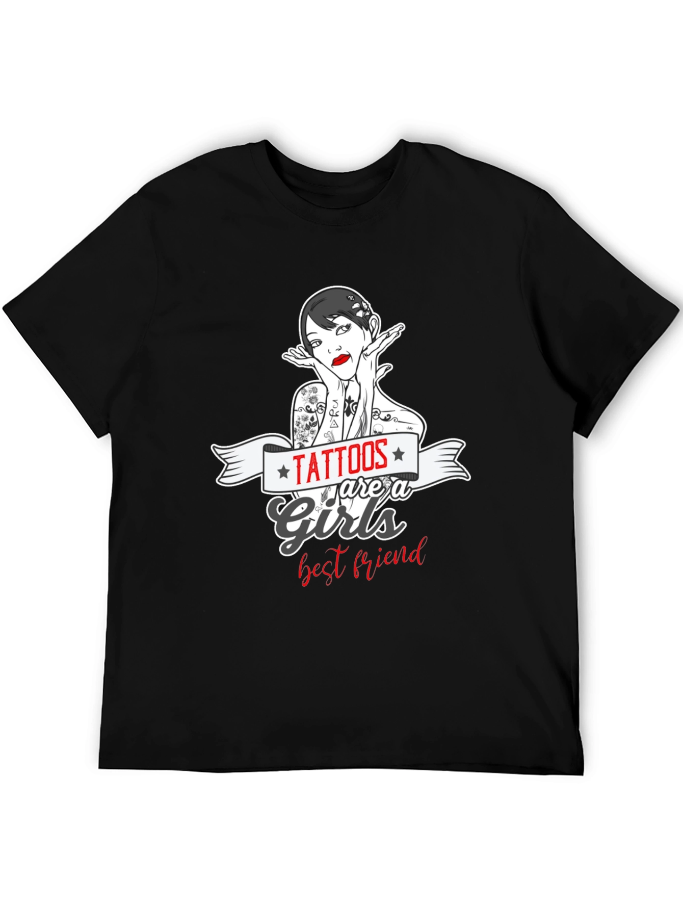 Tattoos Are a Girls Best Friend Graphic T-Shirt