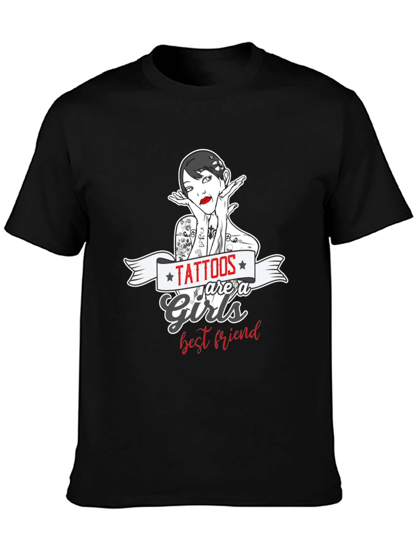Tattoos Are a Girls Best Friend Graphic T-Shirt