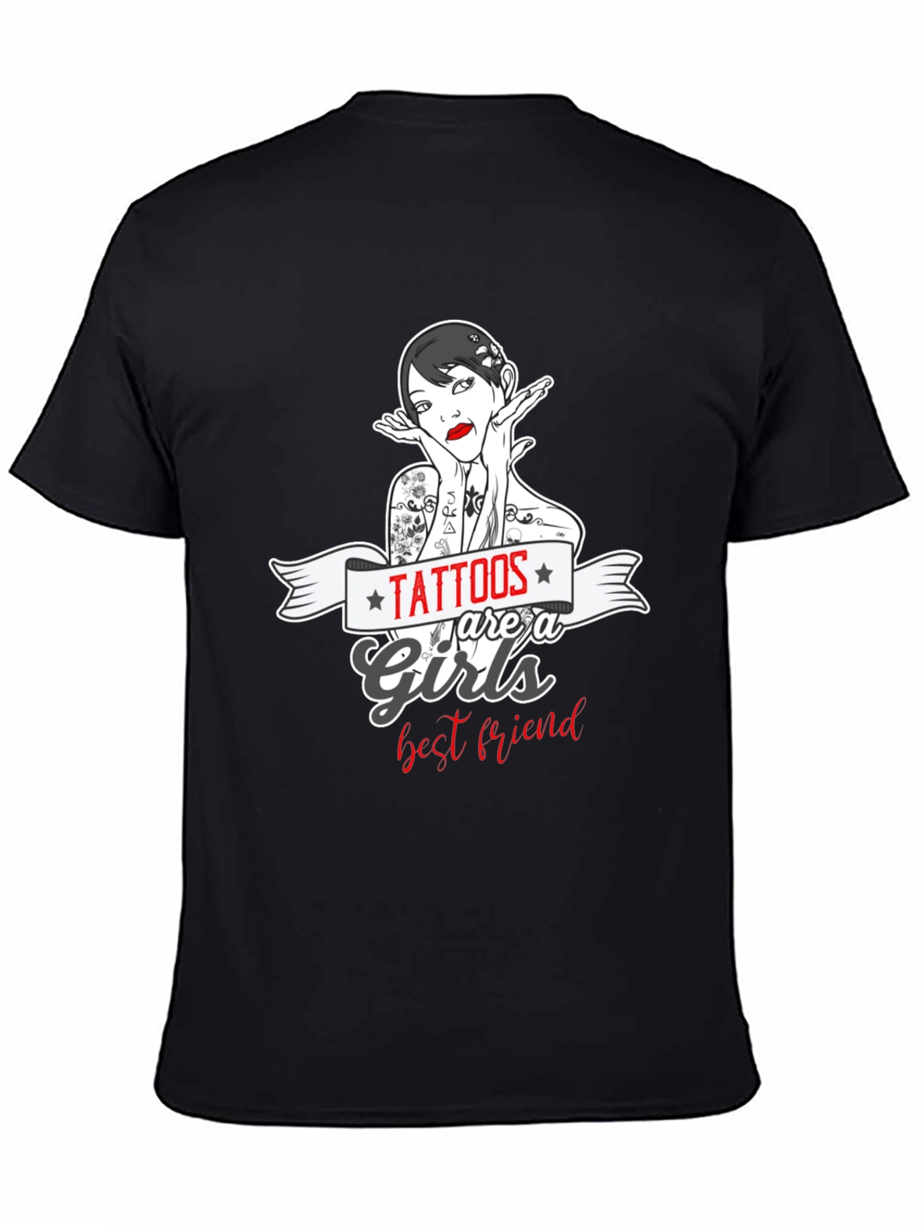 Tattoos Are a Girls Best Friend Graphic T-Shirt