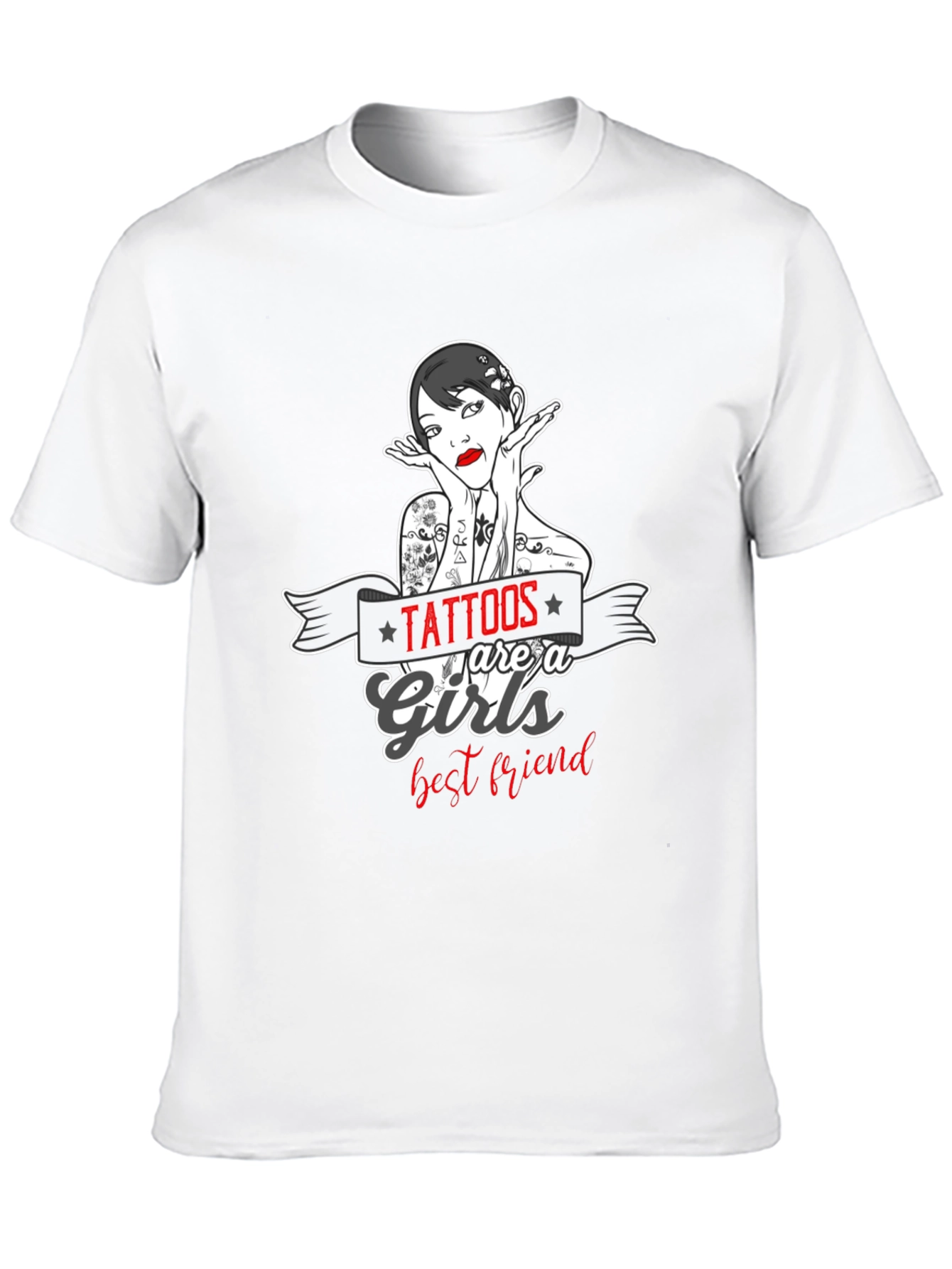 Tattoos Are a Girls Best Friend Graphic T-Shirt