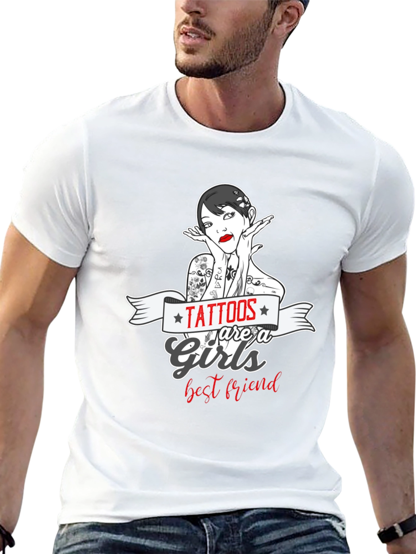 Tattoos Are a Girls Best Friend Graphic T-Shirt