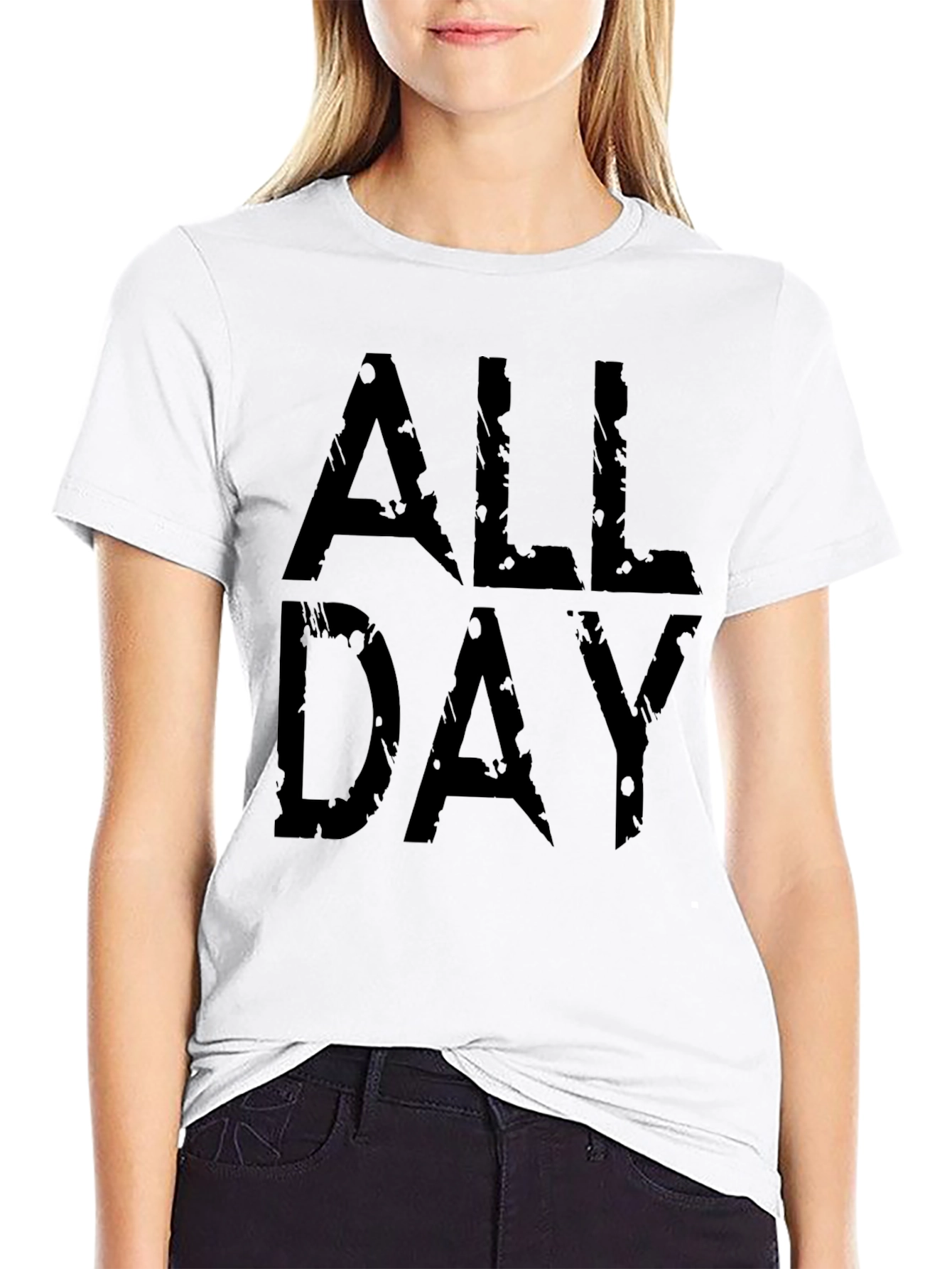 All Day Graphic Black T-Shirt